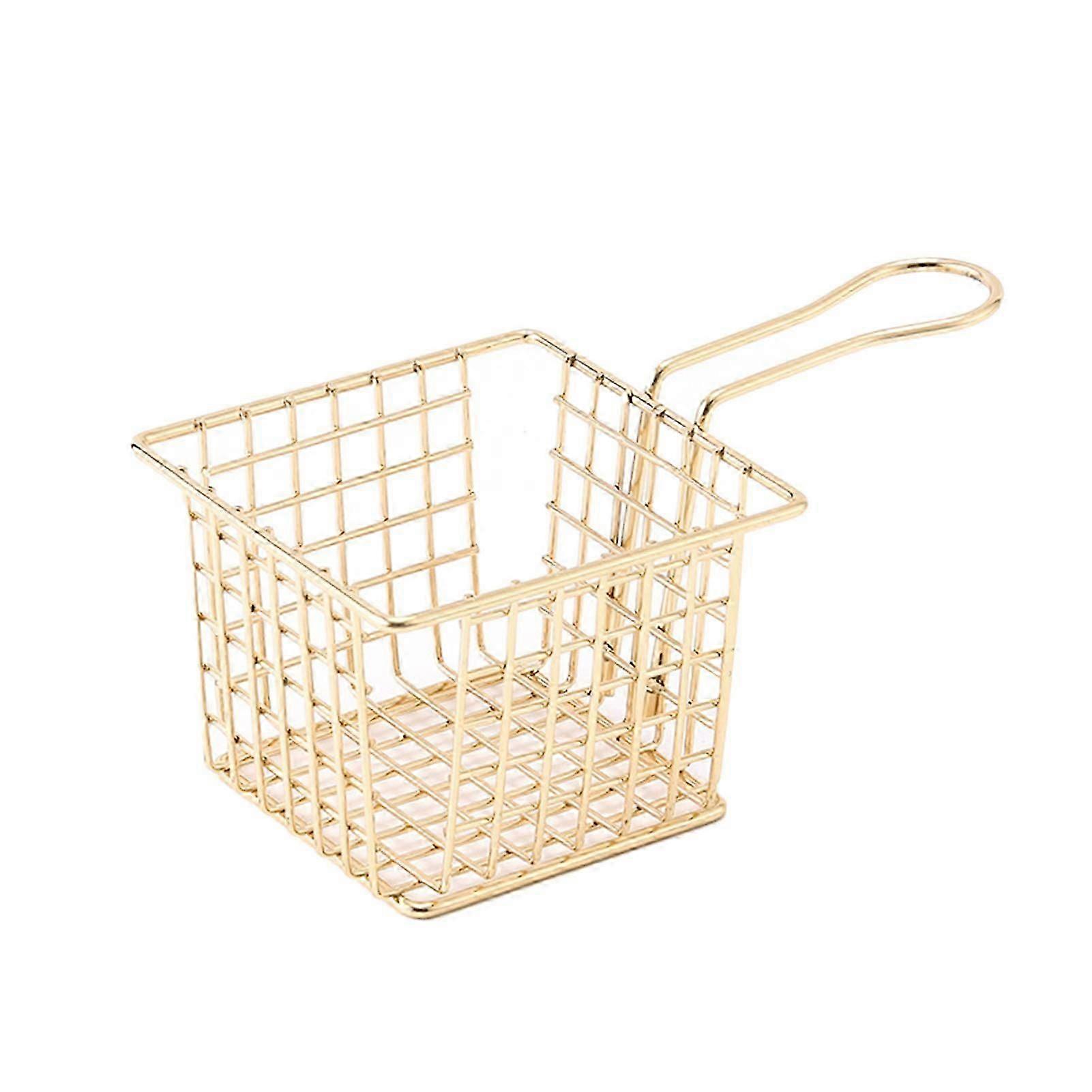 Fryer Basket Stainless Steel with Long Handle for Home Use