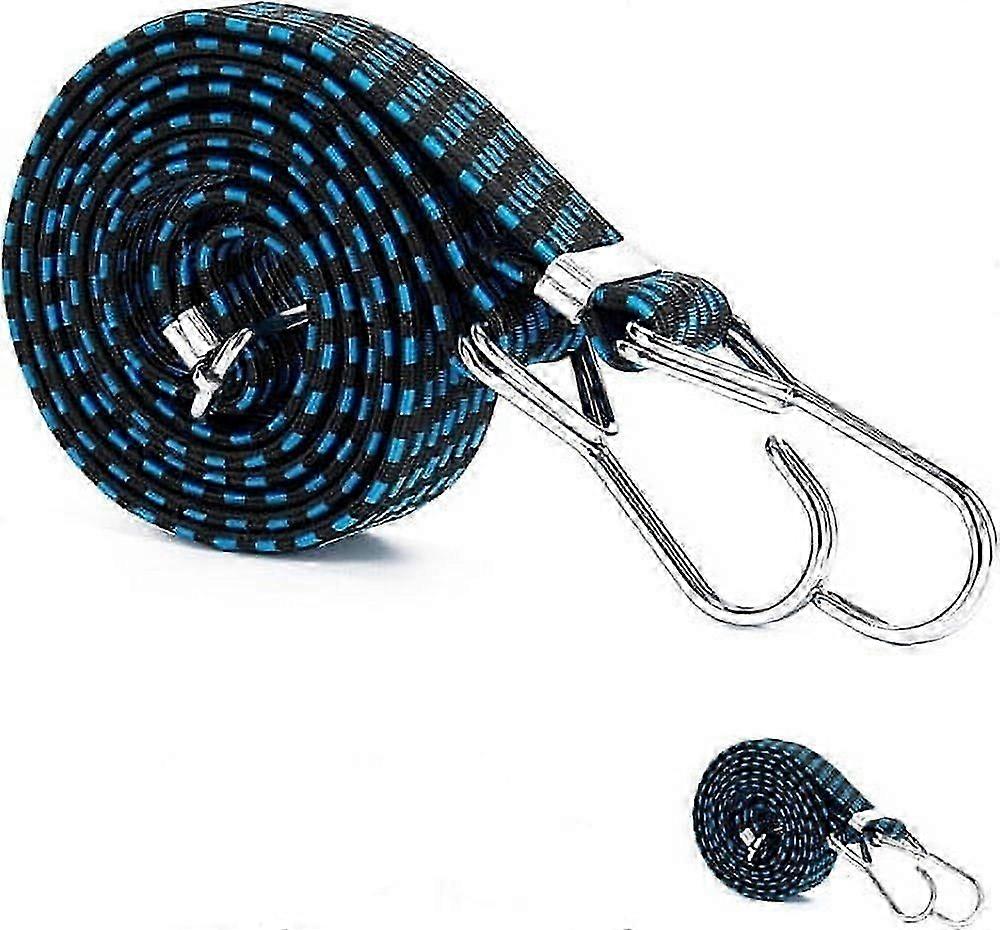 2025 Latest Model Heavy Duty Rubber Bungee Cords with Hooks Outdoor, 2 PCS Adjustable Long Elastic