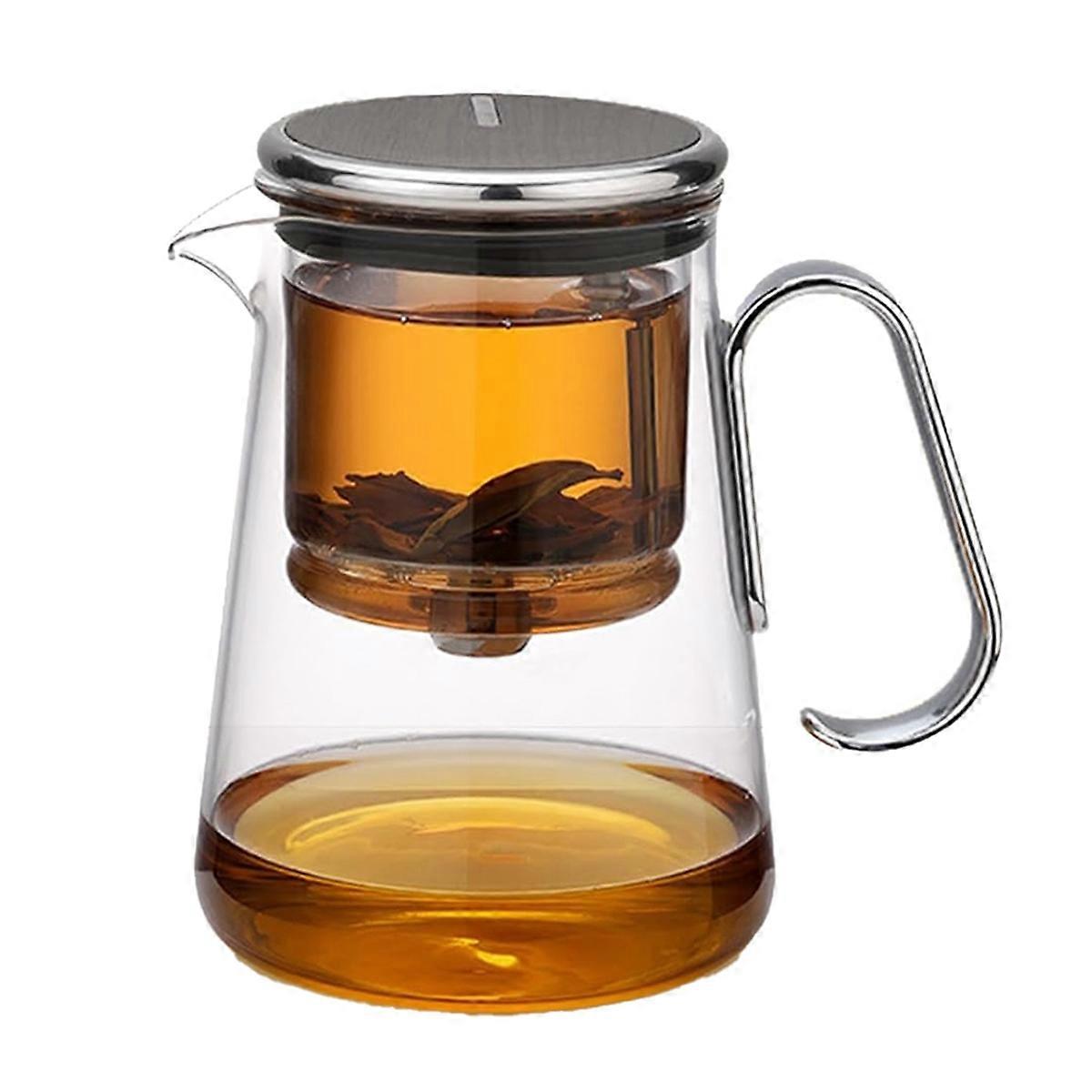 700ml Magnetic Glass Tea Maker Pot with Infuser - Kettle Teapot for Easy Tea Filtration, Water Separation Technology A