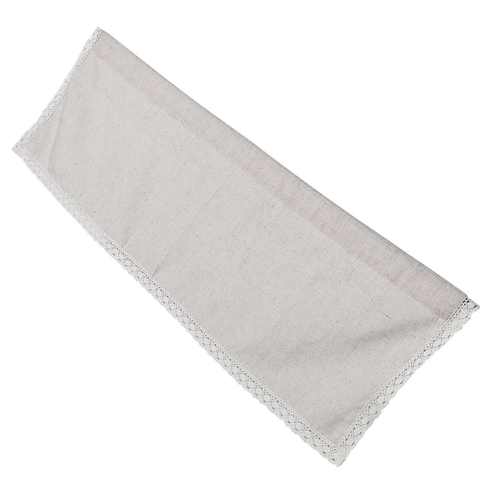 Dustproof Short Valance Curtain for Kitchen Window Rustic Beige