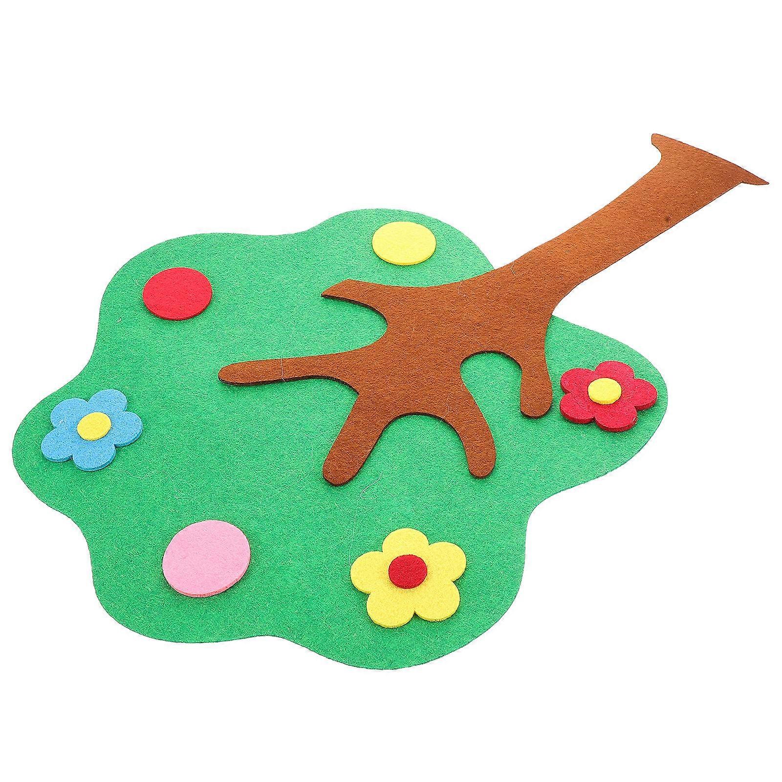 Felt Apple Tree Bulletin Board for Classroom Educational Matching Game