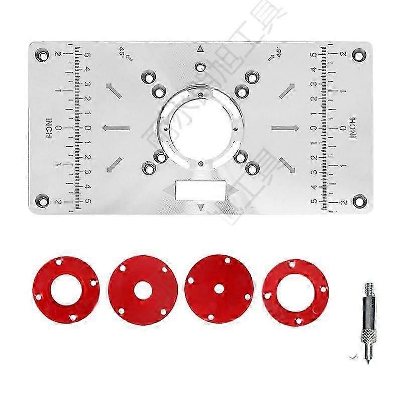 woodworking router inverted plate for grooving power tool