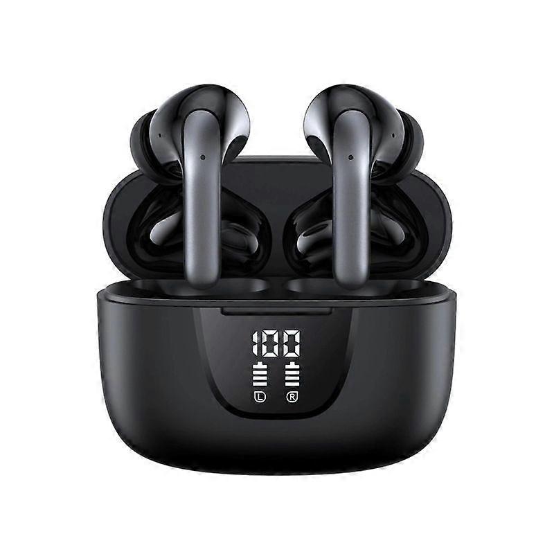 CW39 Bluetooth 5.3 Earbuds, True Wireless, 76H Playtime, IPX7 Waterproof, LED Display, Noise Cancelling