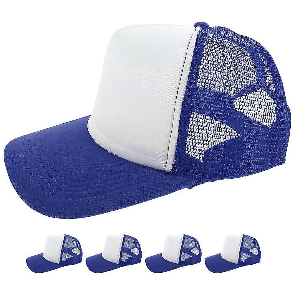 Mesh Baseball Hat Sublimation Blank Caps for Daily Use 5Pcs Heat Transfer