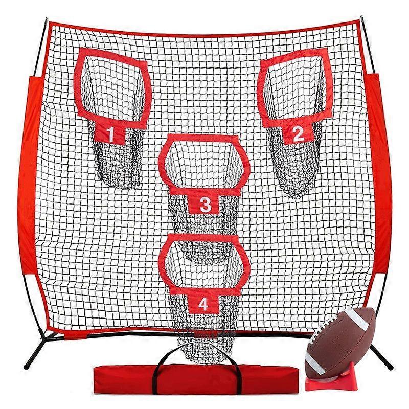 Football Nets with Pockets for Improving Accuracy Throwing