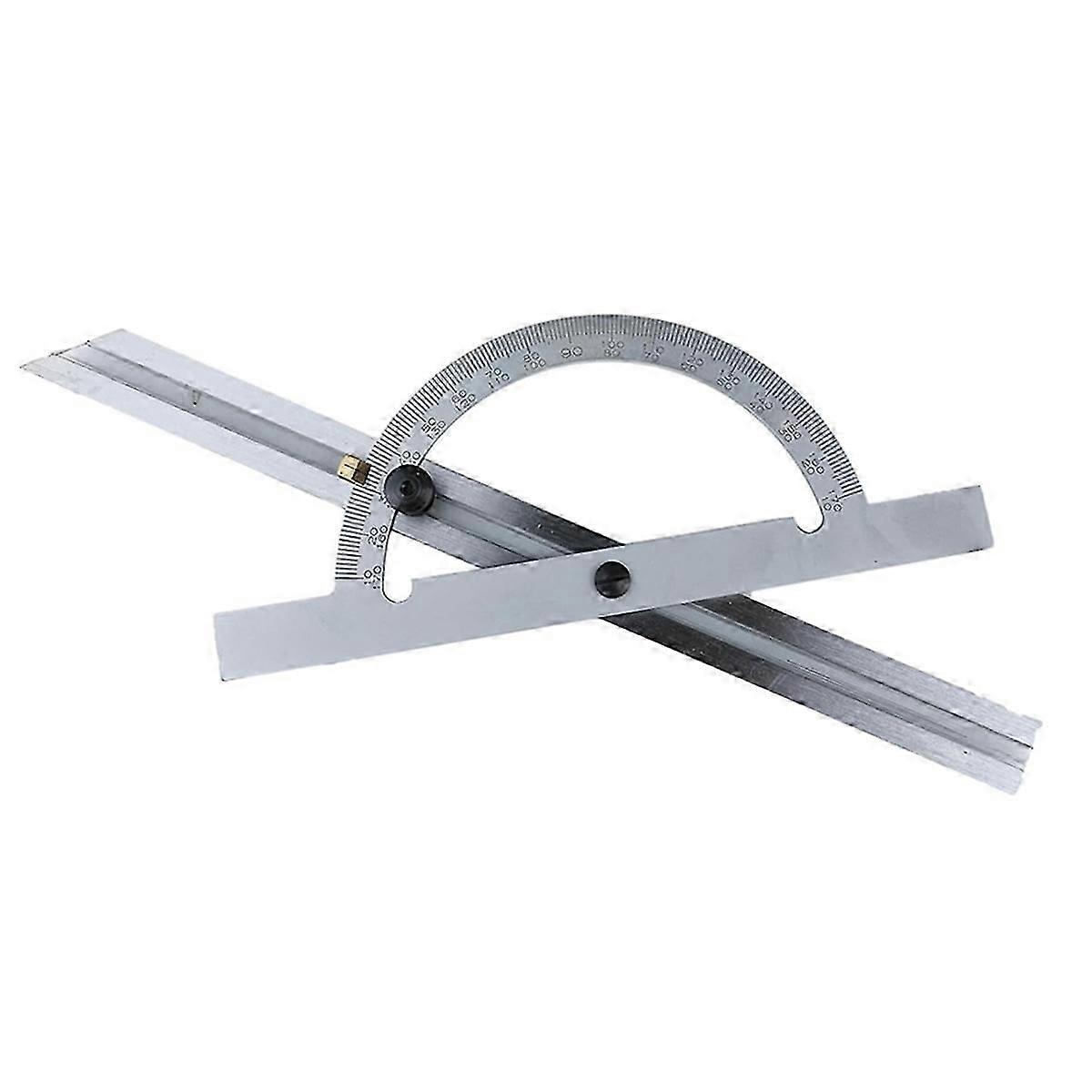 Carbon Steel Protractor 10-170 Degrees Ruler Adjustable Angles