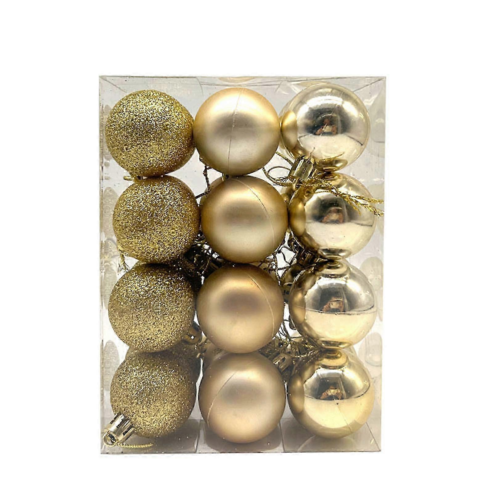 Christmas Tree Decorations: Advent Calendar 2023 3cm Tree Baubles for Home Party Ornament