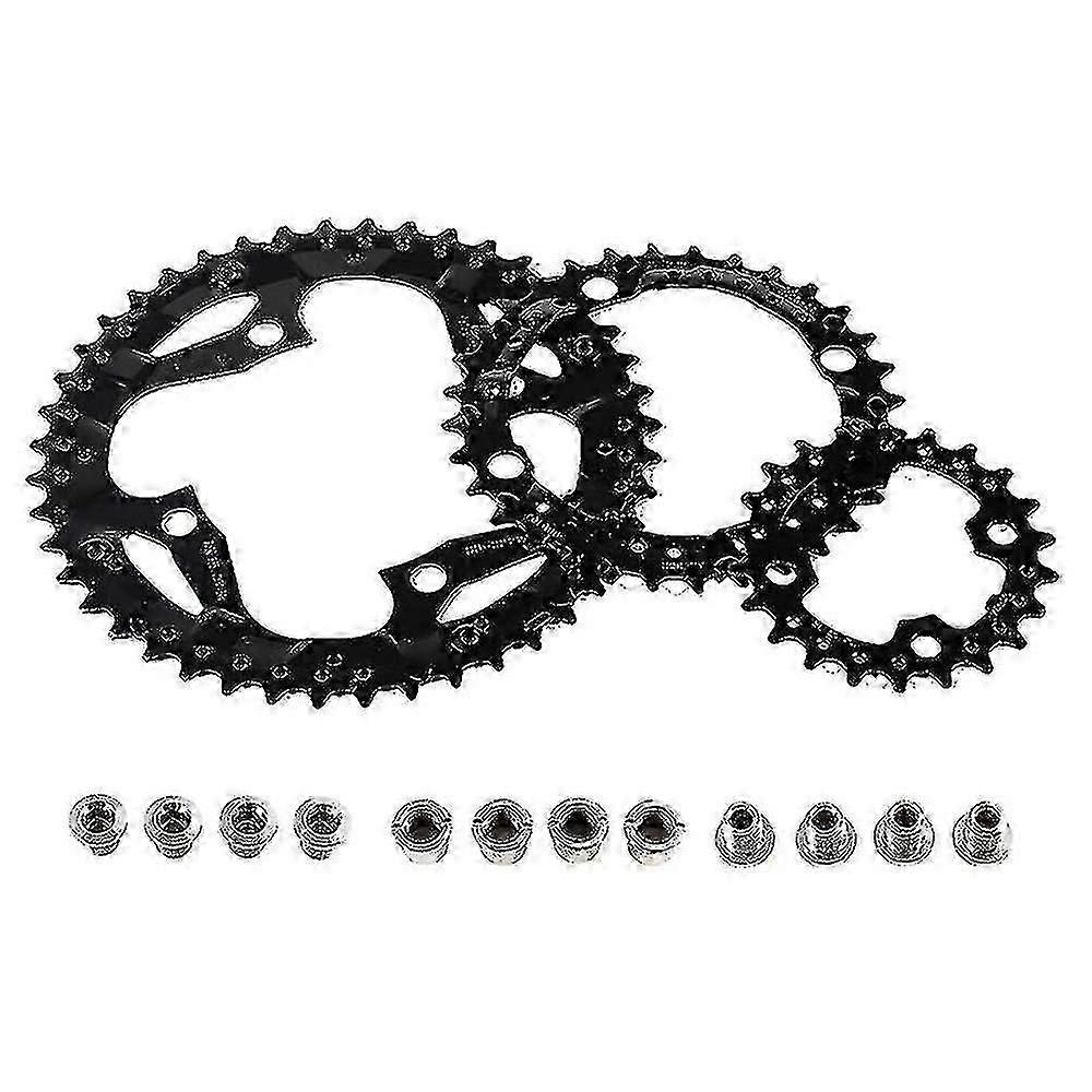 64/104 Bcd Bisiklet Chainring Pimli Seti, Çelik Çift / üçlü Chainring 22t 32t 44t Dağ Bisikleti