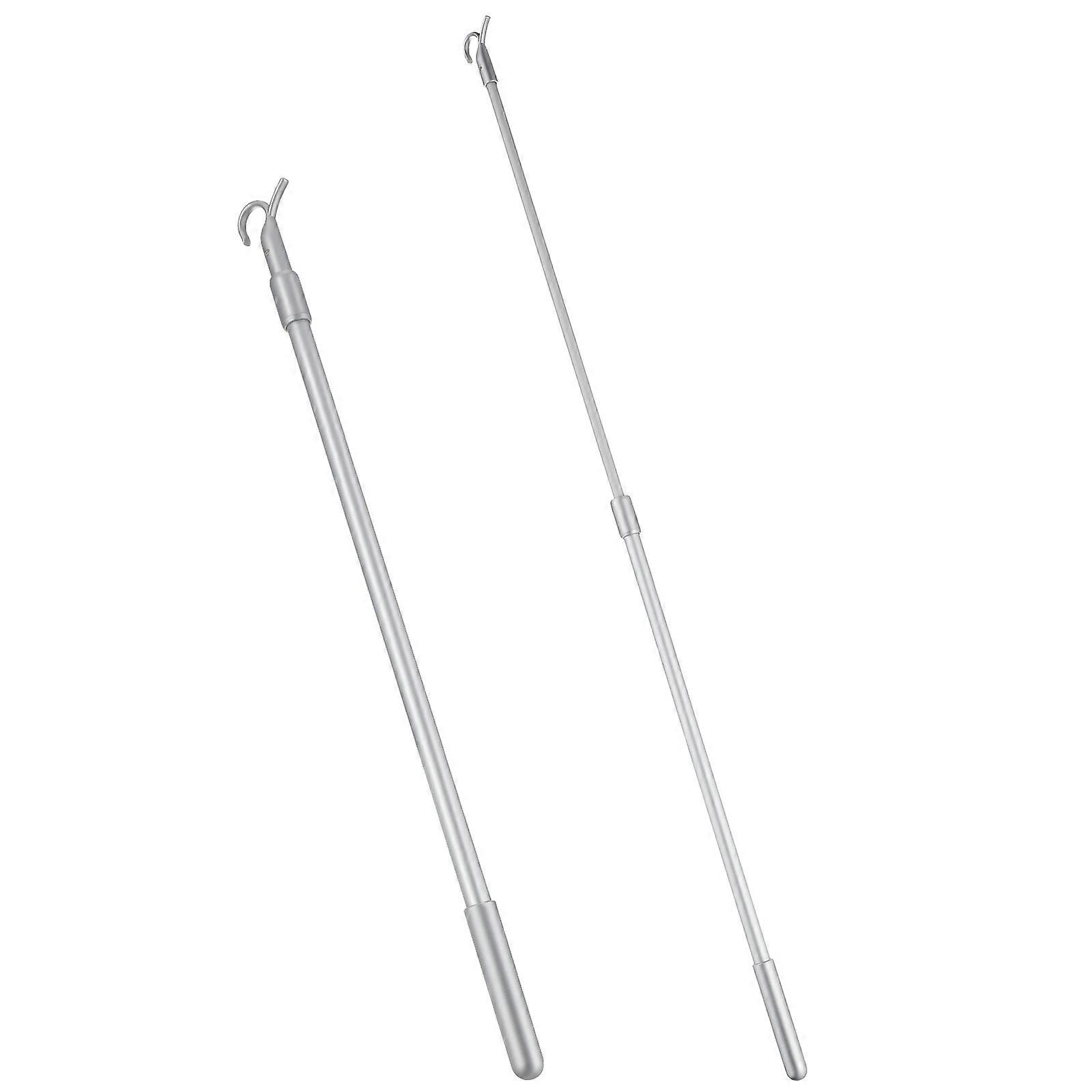 Vertical Blinds Rod Metal Replacement for Curtain Control 3Pcs Silver Set