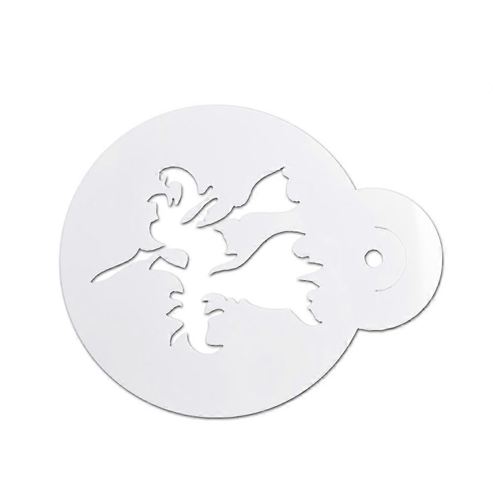 Coffee Stencil Halloween Bat Castle Pumpkin Spray Coffee Tools 6Pcs