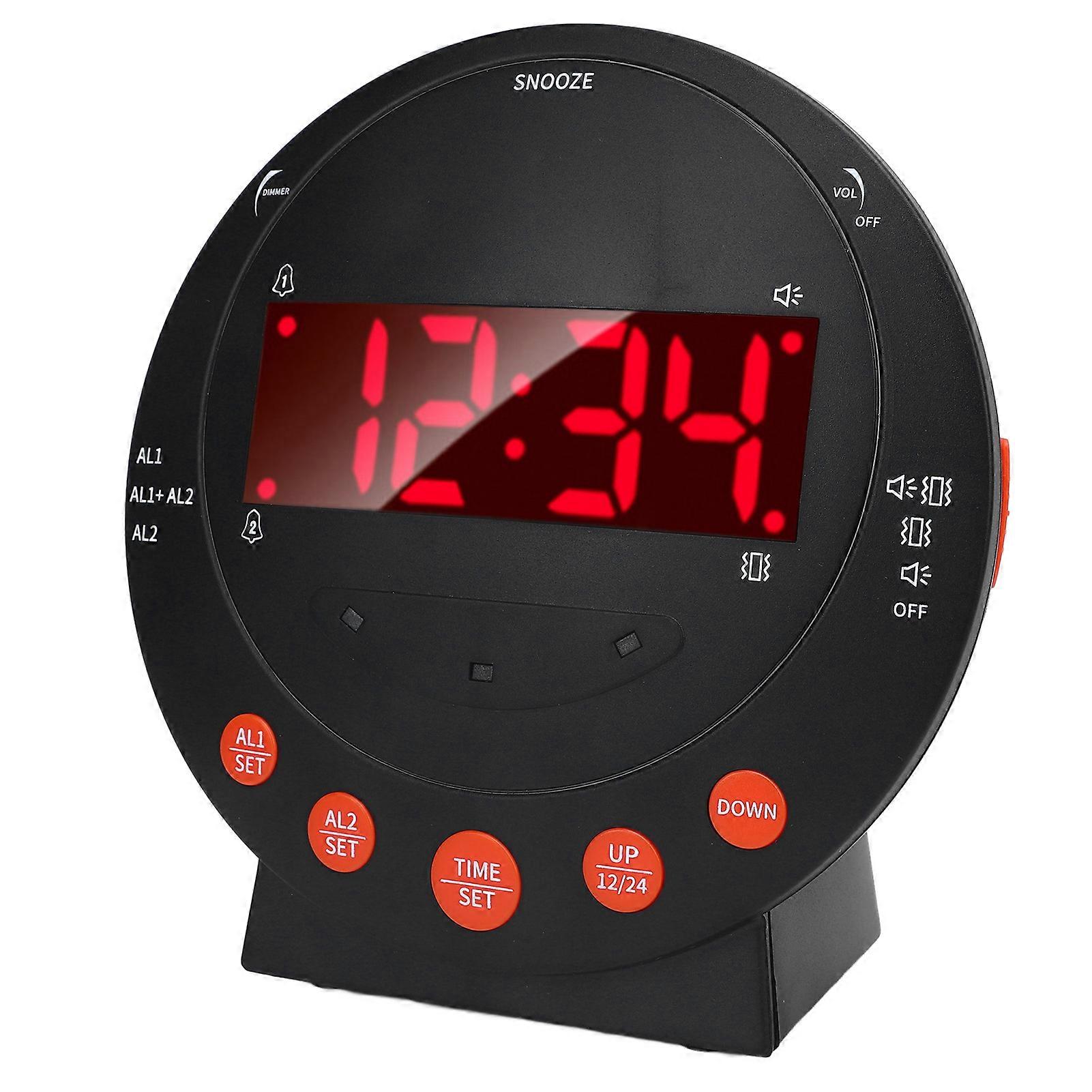 TS-BC610 LED Vibration Reminder Clock 3.74in Strong Vibrating