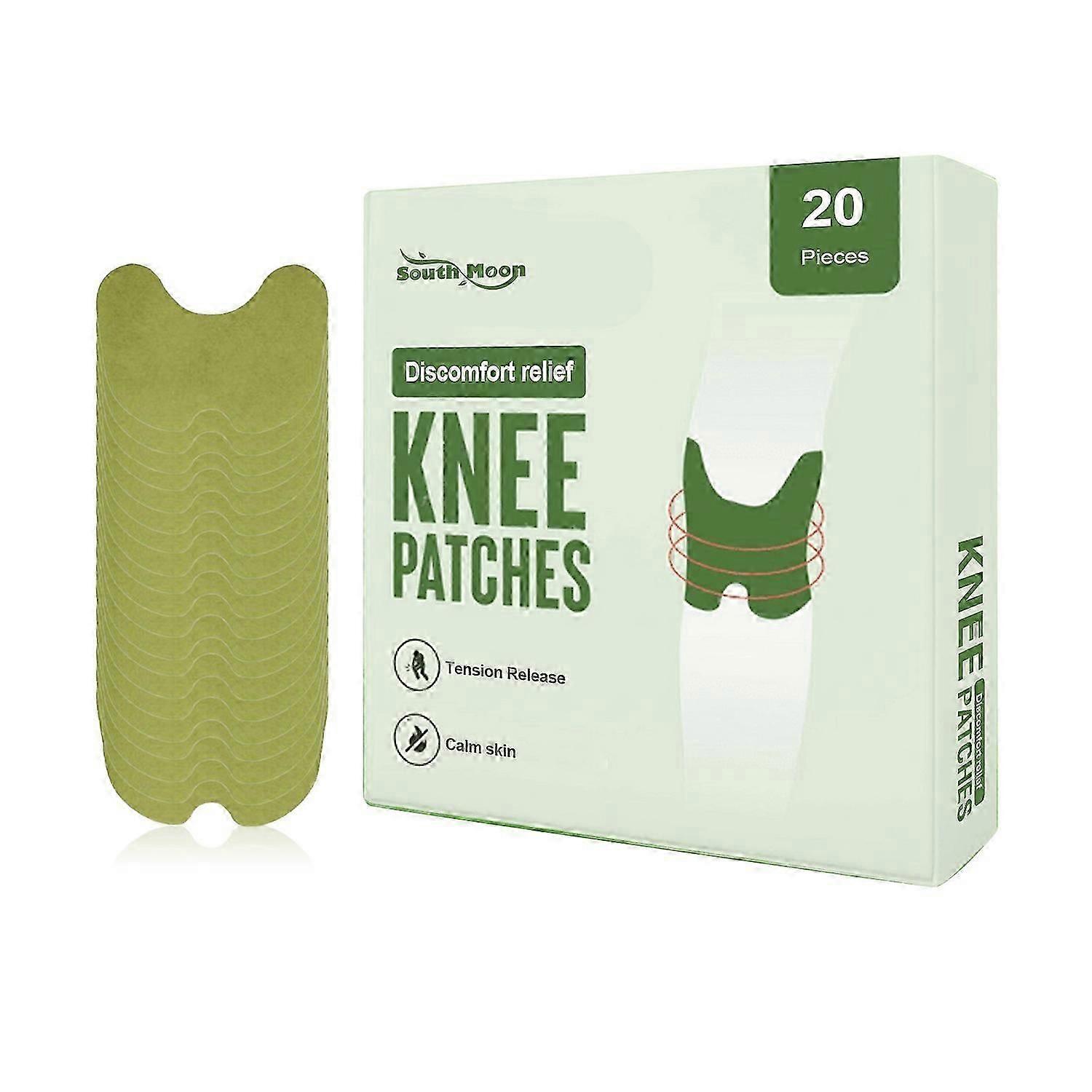 1-6x SOUTH MOON 20PCS Natural Knee Joint Patches for Knee Joint Pain Relief Deep Nourishing Long Las