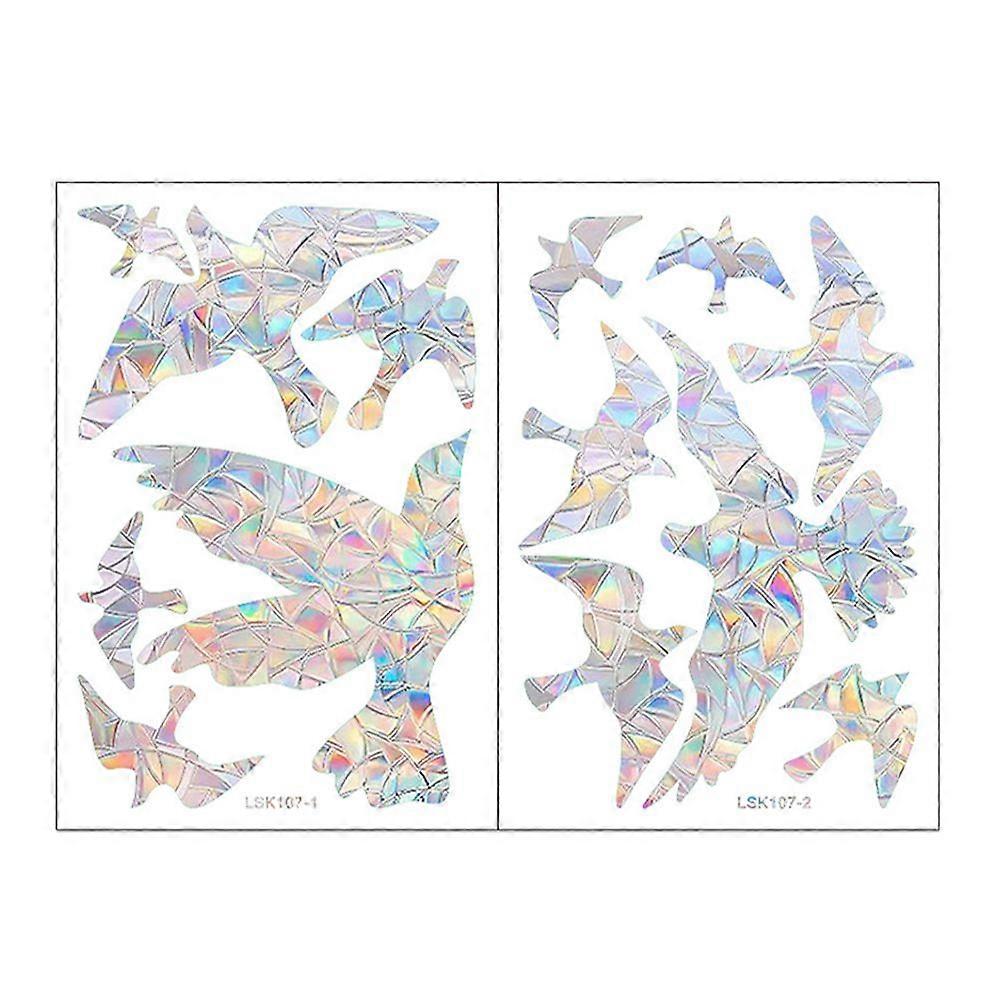 1 Set of Rainbow Prism Adhesive Glass Sticker Bird Protection Window Decal Anti-collision Window Cling