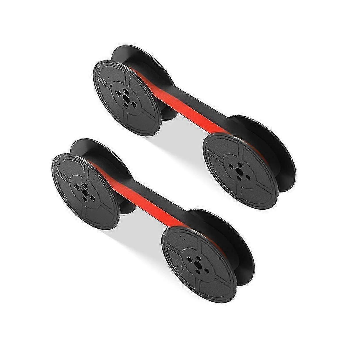 2Pcs Twin Spool Typewriter Ribbon Calculator Ribbon for Typewriter ML80, 81, 82, 83, 92, 93,TEC EPS