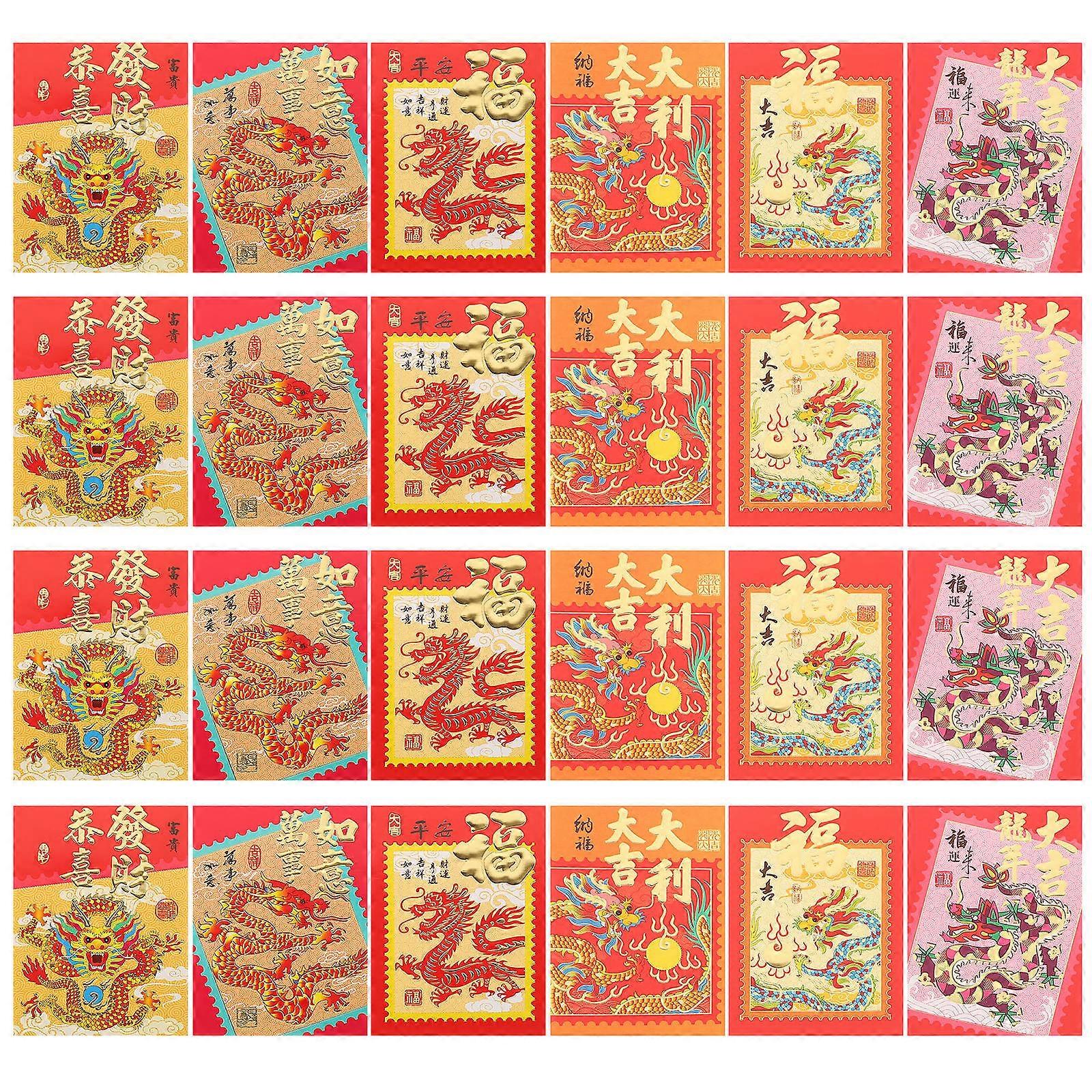 Paper Red Envelopes Chinese Lunar Year Red Packet for Party 30Pcs