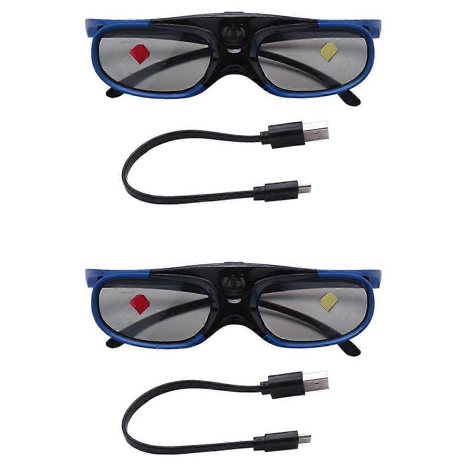 Rechargeable DLP Link 3D Glasses Active Shutter Eyewear for