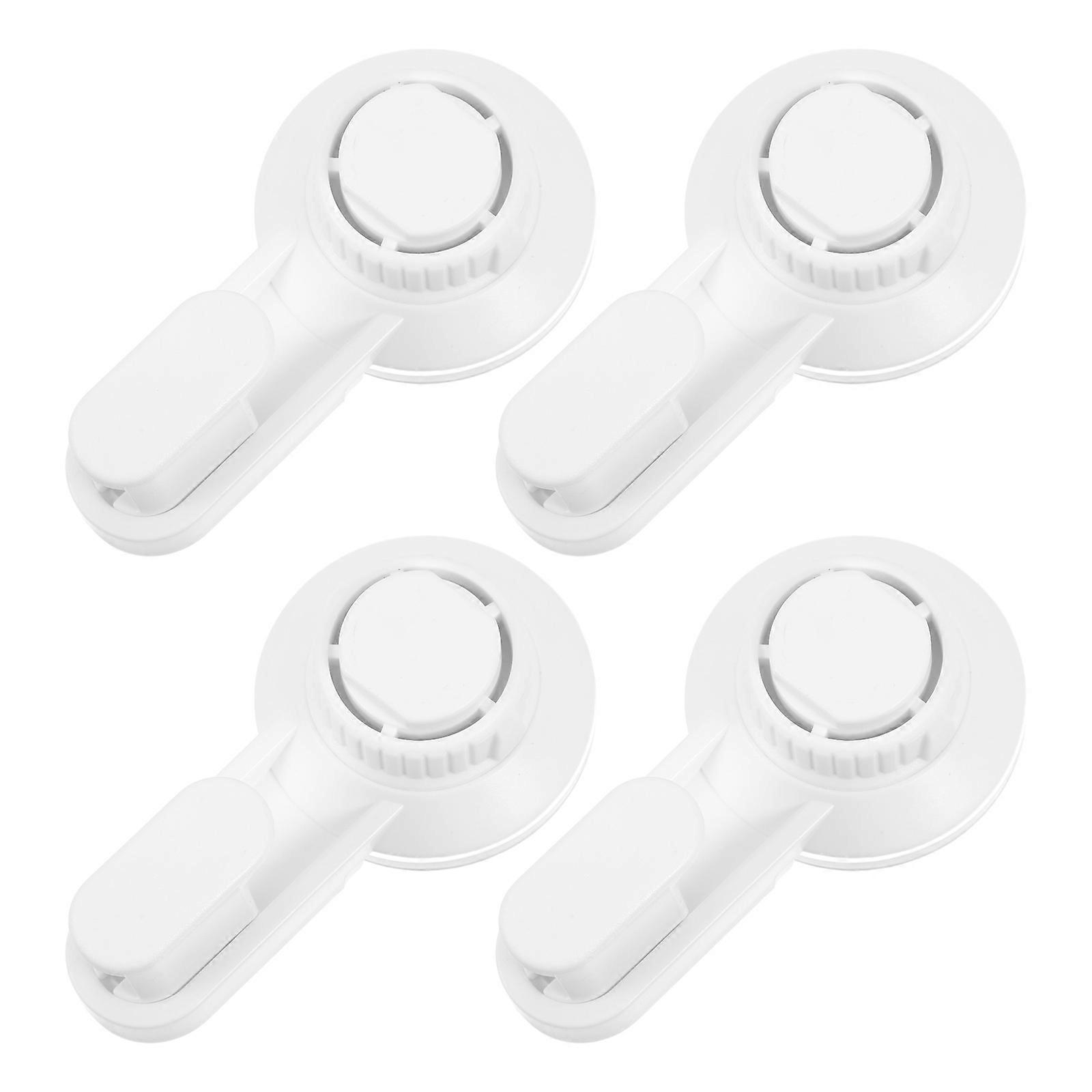 Bathroom Hooks Suction Cup Hooks for Home 4Pcs White