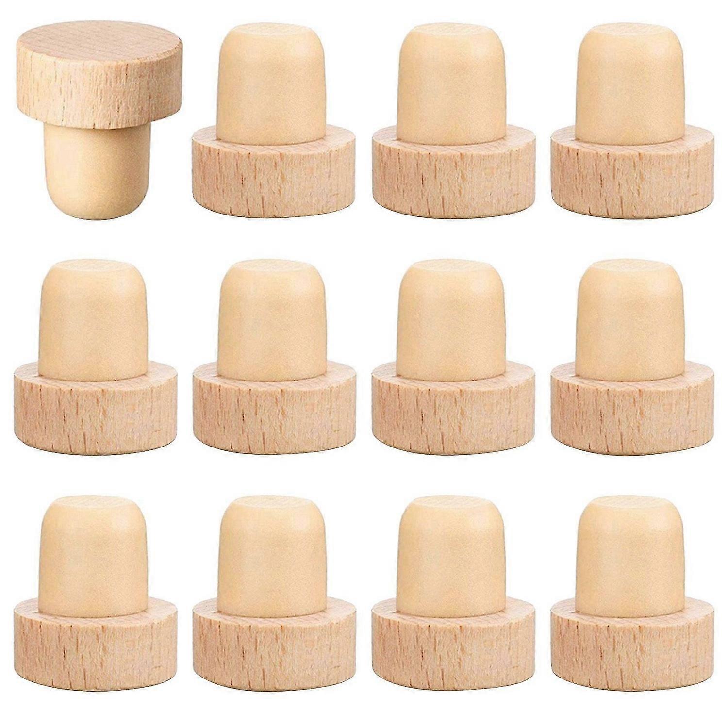 Wine Bottle Corks T Shaped Cork Plugs for Wine Cork Wine Stopper Reusable Wine Corks Wooden and Rubb
