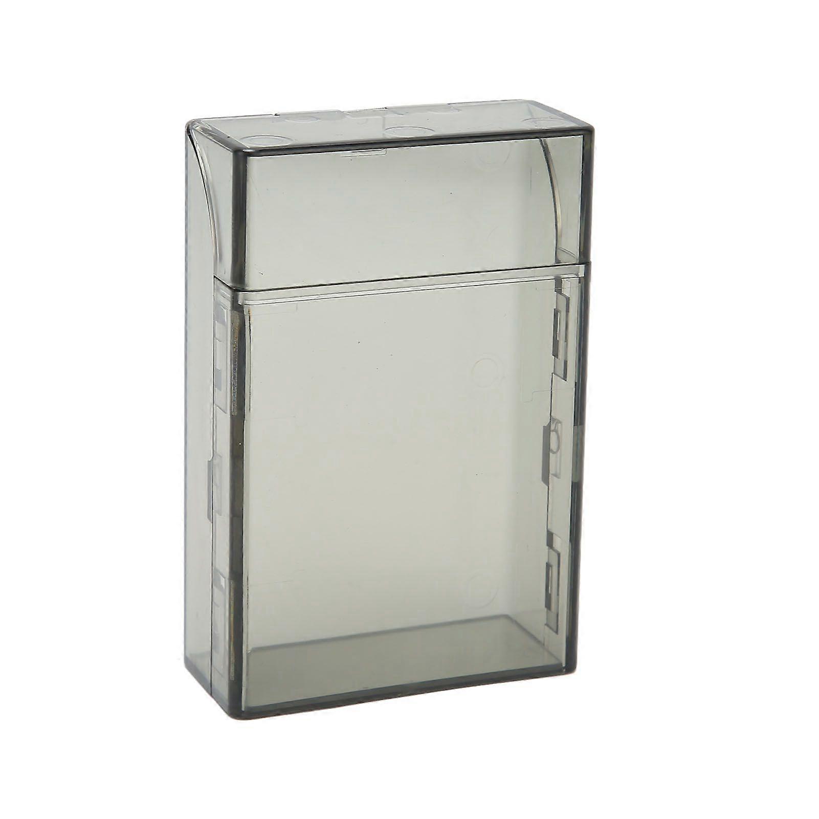 Cigarette Case Plastic Small Clear Cigarette Display Box with Pull Down Automatic Open Design for Lipsticks Lighters Keys Black