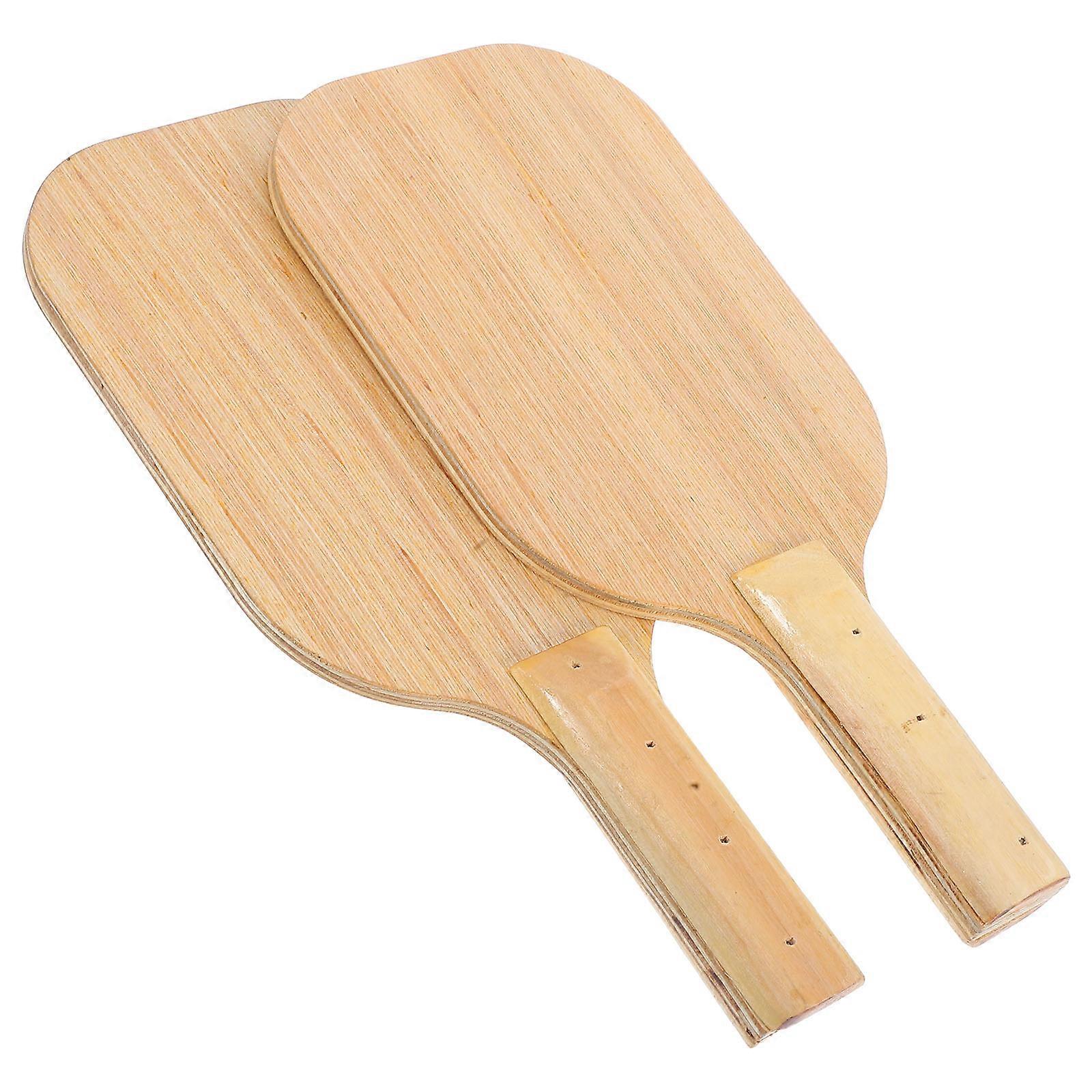 Wooden Table Tennis Racket for Playing Use 4Pcs Comfortable Grip Included