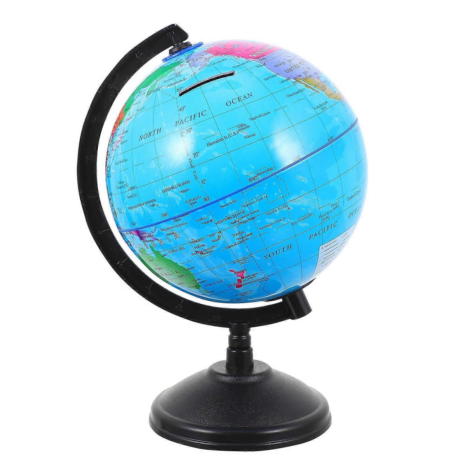 Creative Desktop Money Box Globe Shape Saving Pot