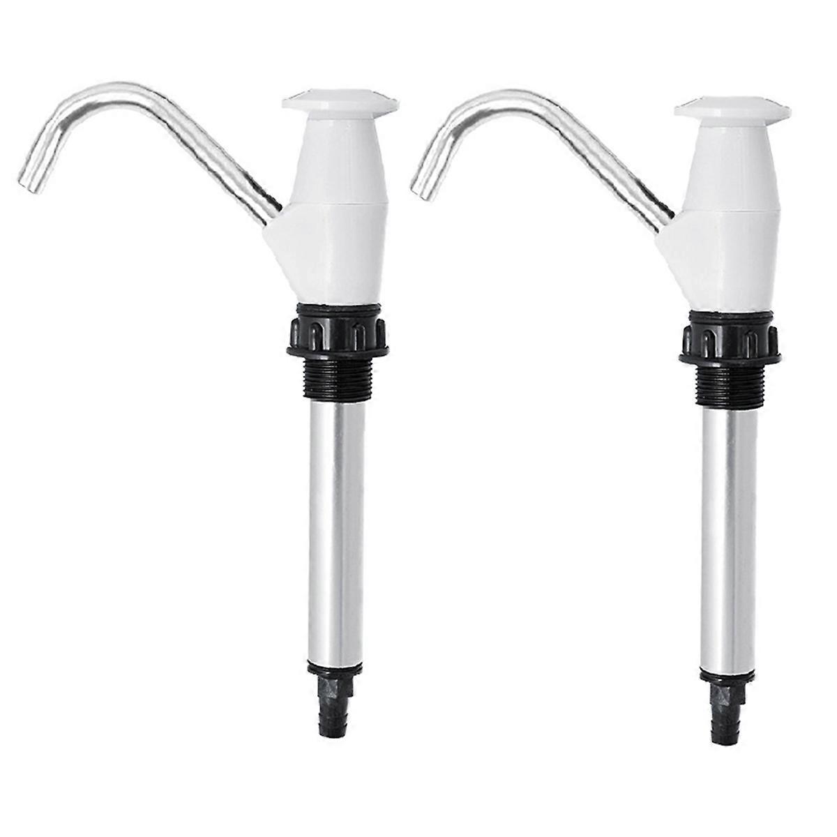 2 Pieces Camping Trailer Sink Faucet RV Pumping Tools Sink Hand Pump Drain Faucet Pumping Tools Hand