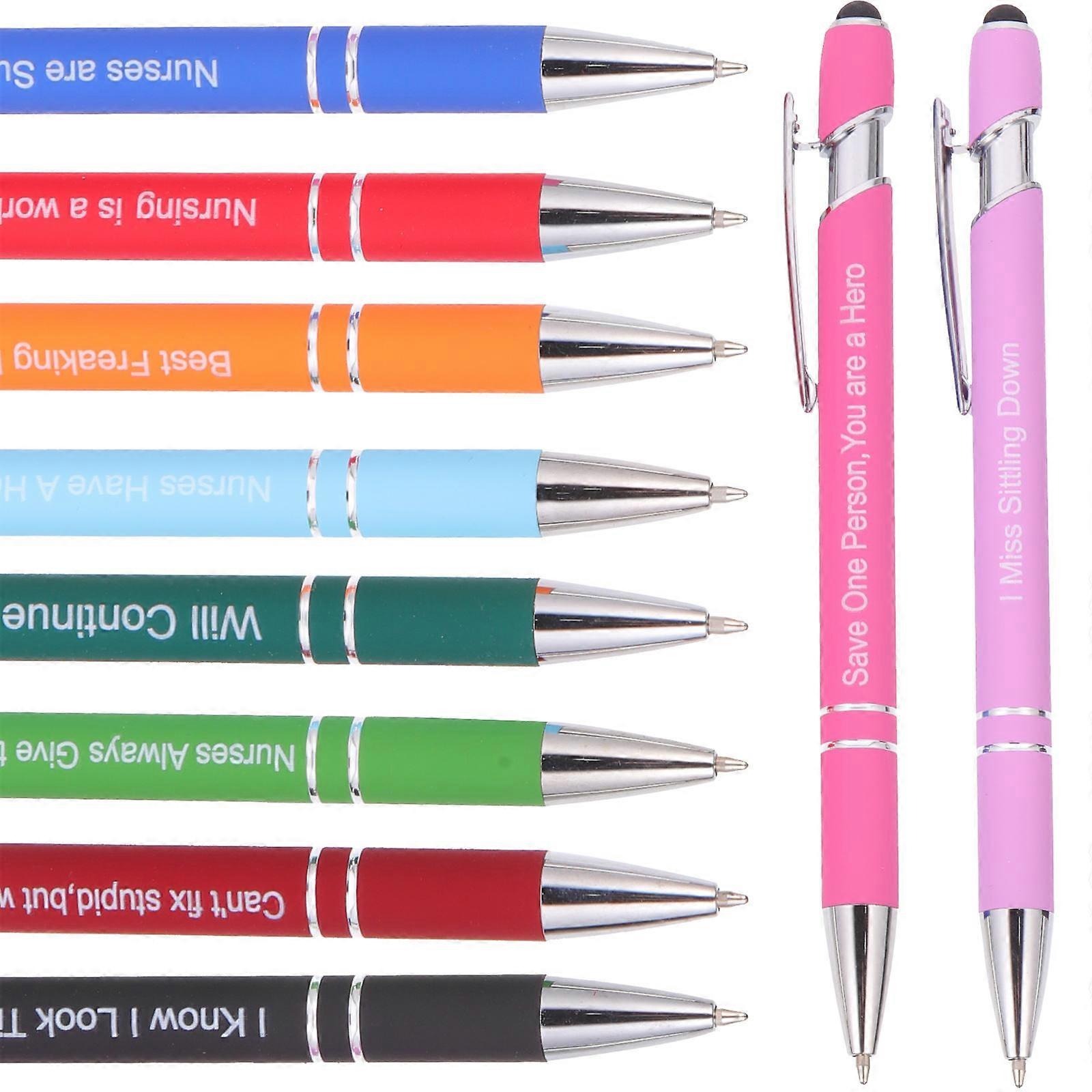 Office Writing Pen Ballpoint Pen for Writing Use 40Pcs Portable Fun Pens
