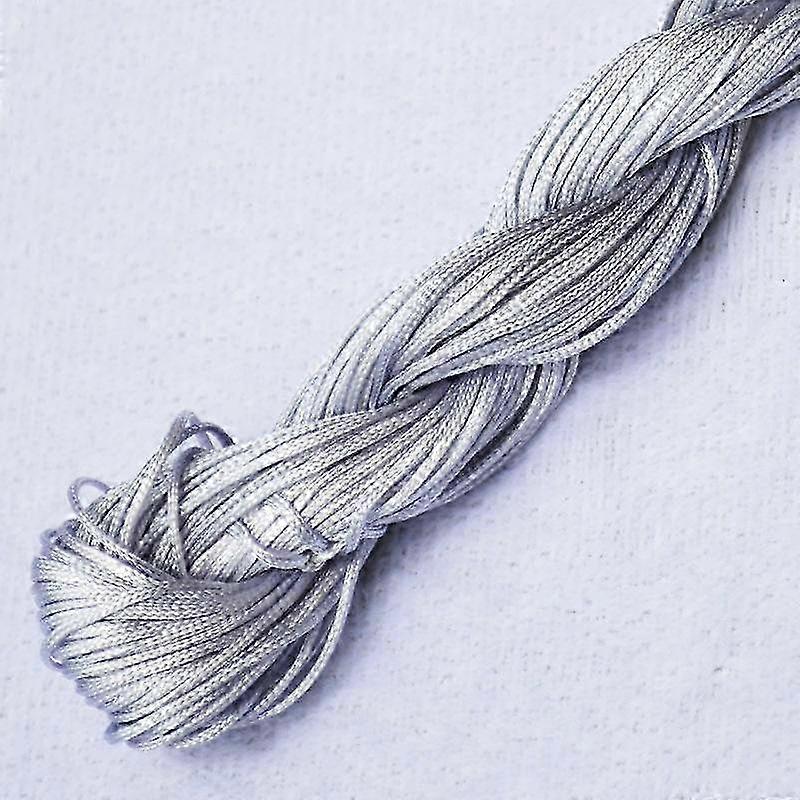 Home Party Supplies Chinese Knot Braided String DIY Macrame Cord 20m High Quality Tassels 1.0mm Beading String Bracelet Nylon Cord Thread Popular 2025
