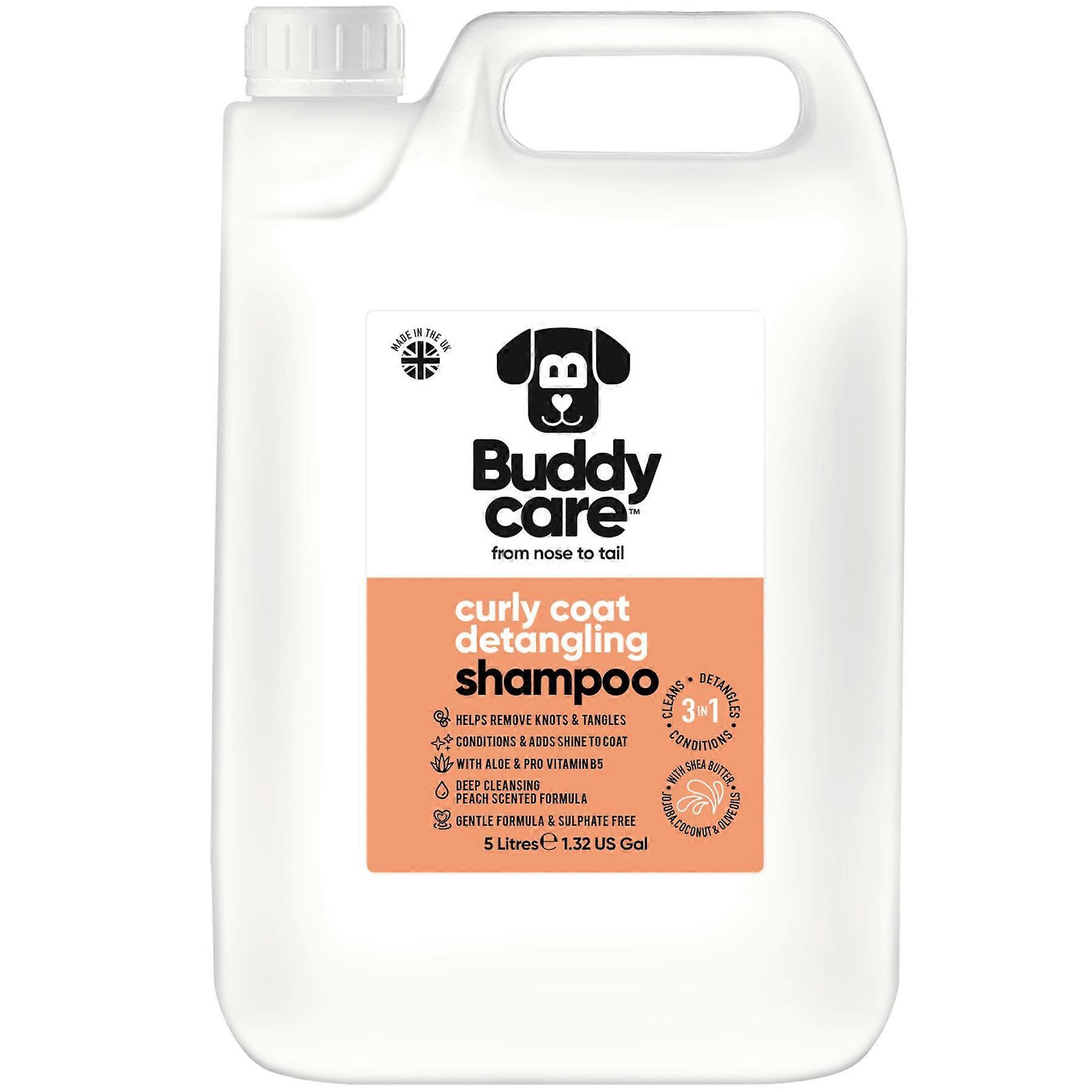 Buddycare - Šampón pre psov - Na rozčesávanie kučeravej srsti - 5 l