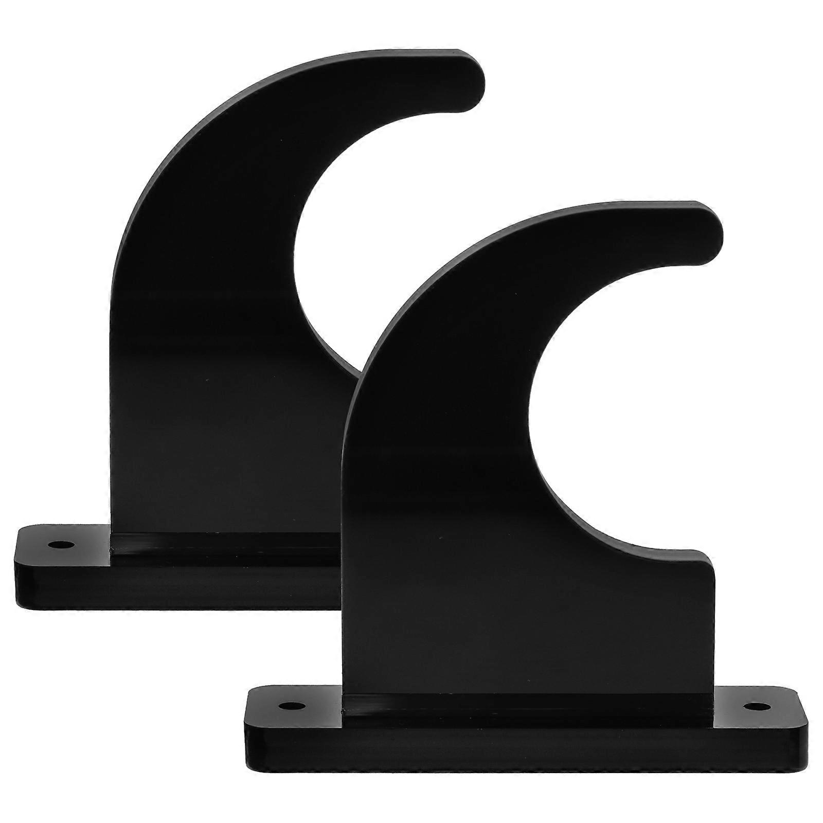 Sword Display Hanger Wall Mount Acrylic Mounting Hook for Storage Black 1Pair