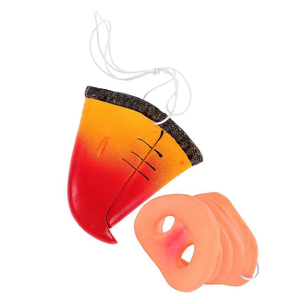 Animal Nose Props Dress Up Party Accessories Realistic Pig Nose And Parrot Beak For Halloween Cosplay Event Comfortable Fit 4Pcs