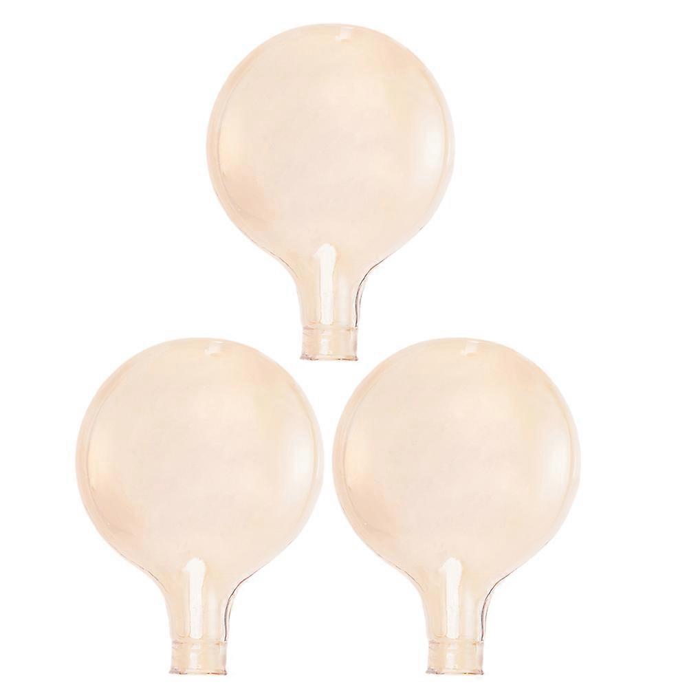 Round Glass Lamp Shade Replacement Compatible with G4 Lamp Head Ideal for Dining Room Lighting 3Pcs