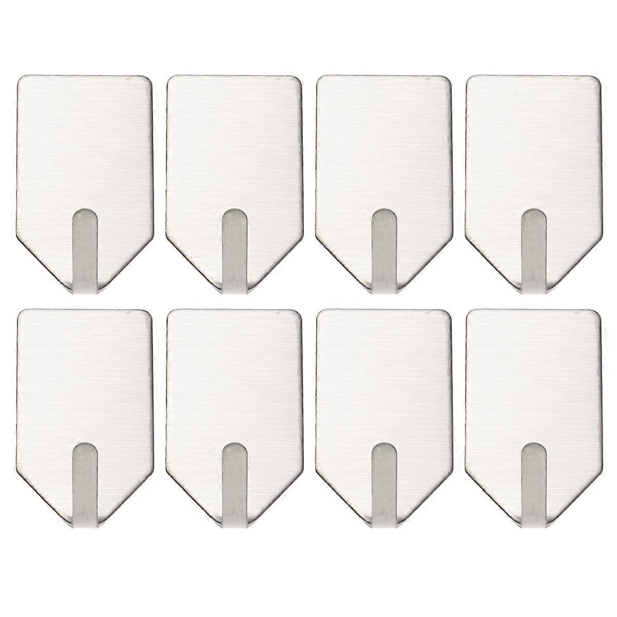 Coat Hooks Stainless Steel Wall Hooks for Bathroom Use 24Pcs Silver