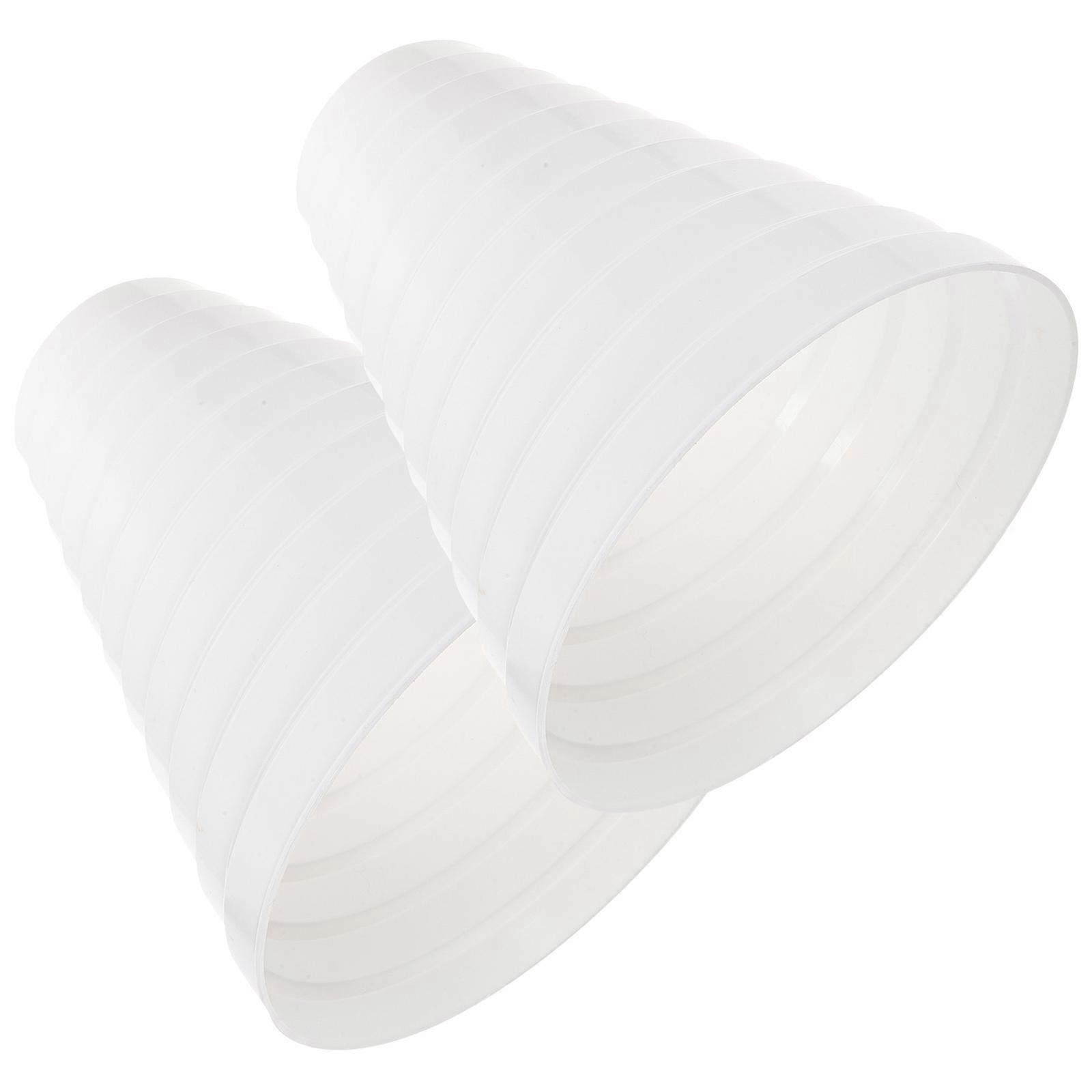 Dryer Duct Connector -line Reducer Increaser For Kitchen Appliances White PVC Easy Installation 2Pcs