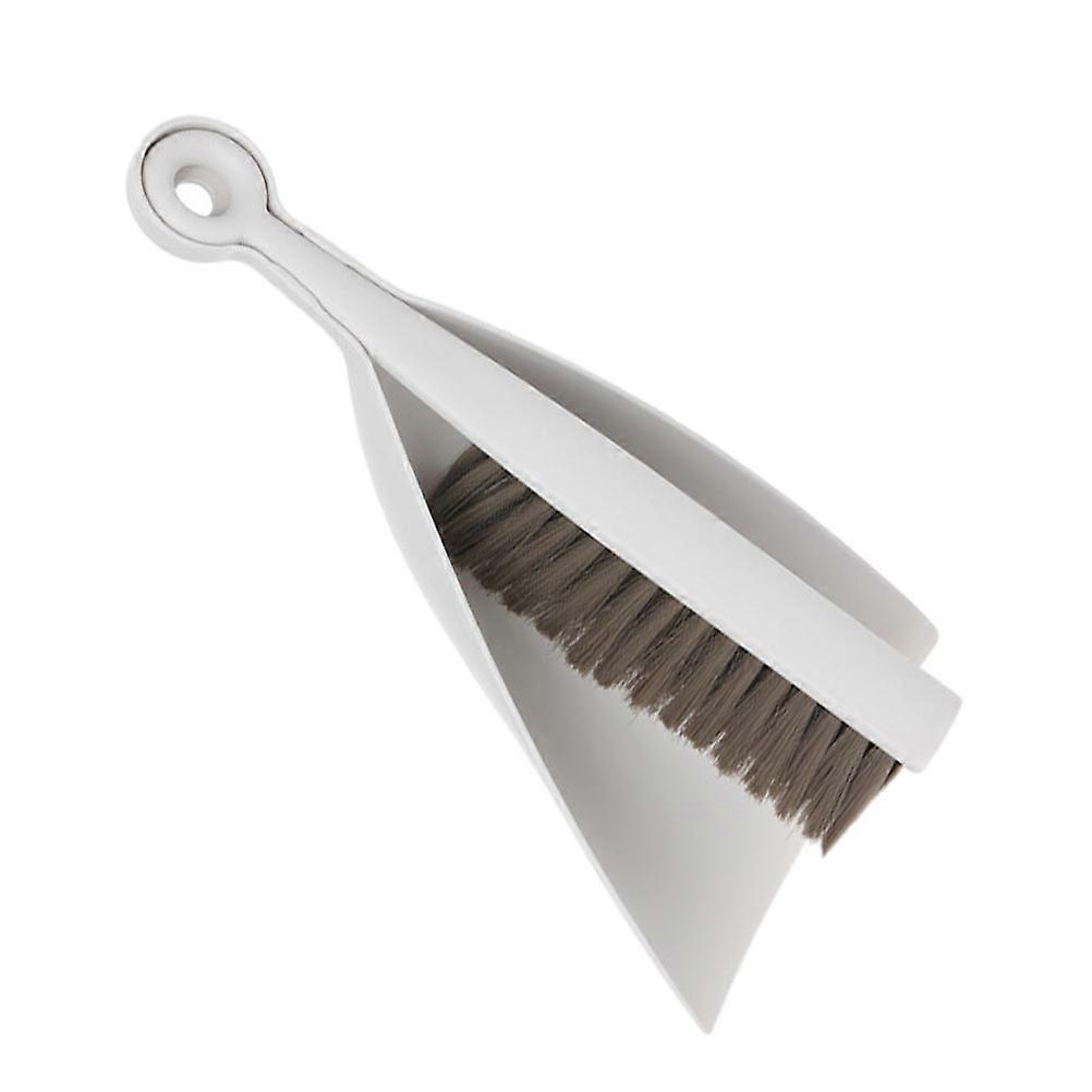 Desktop Cleaning Broom Mini Dustpan Combo for Cleaning 1Set White Household