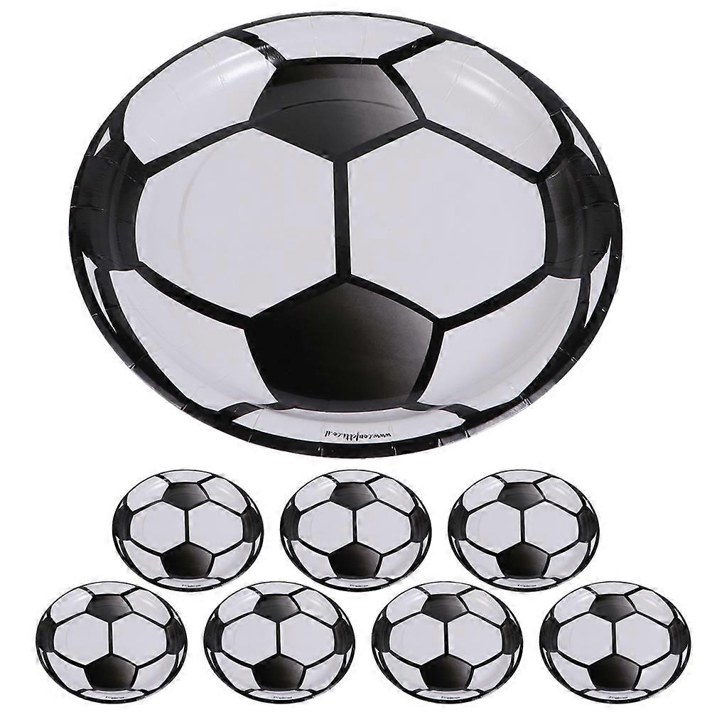 Football Theme Paper for Party Use 8Pcs Paper Dinner