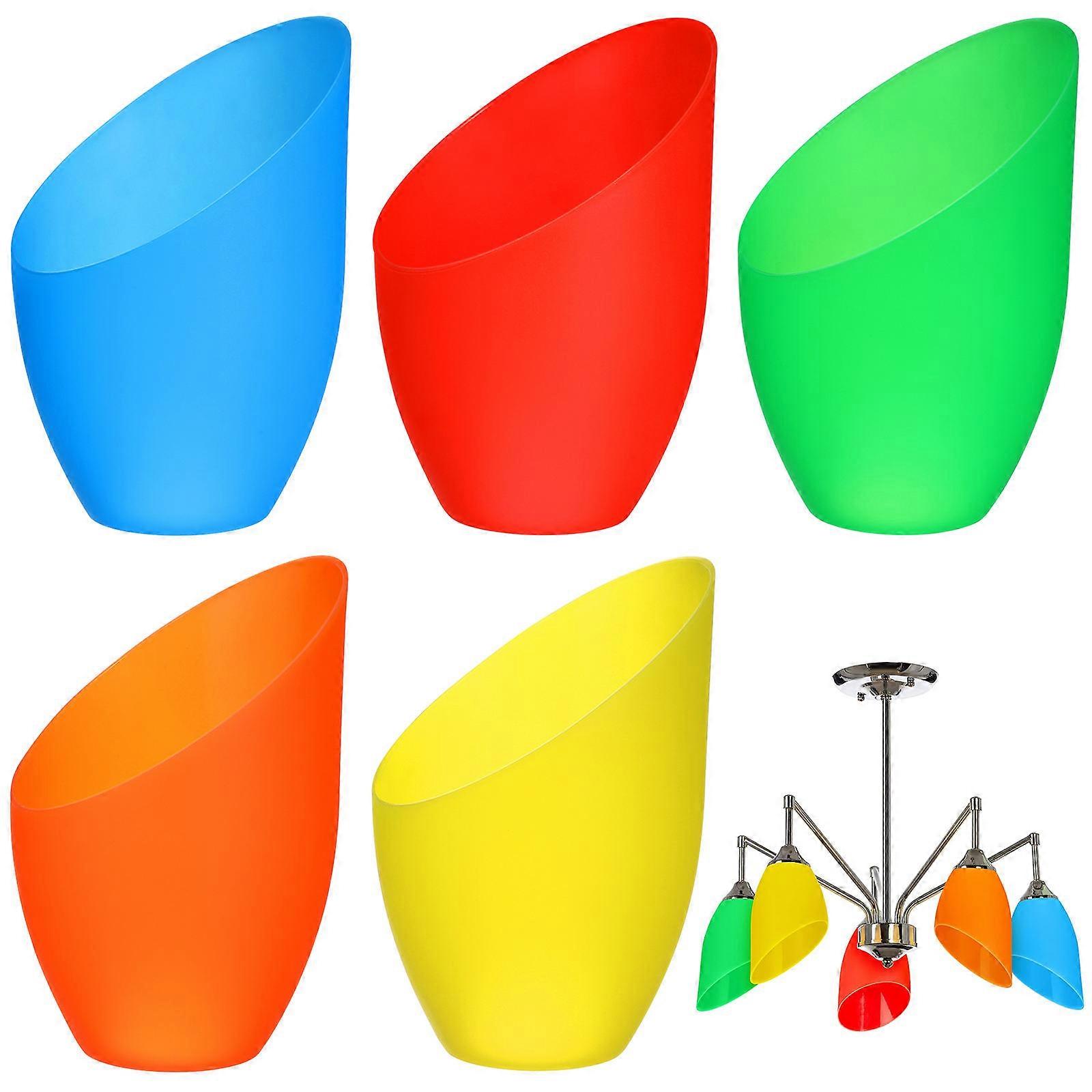 Horseshoe Lamp Cover Plastic Lampshade for Decoration Use 10Pcs Bright Colors