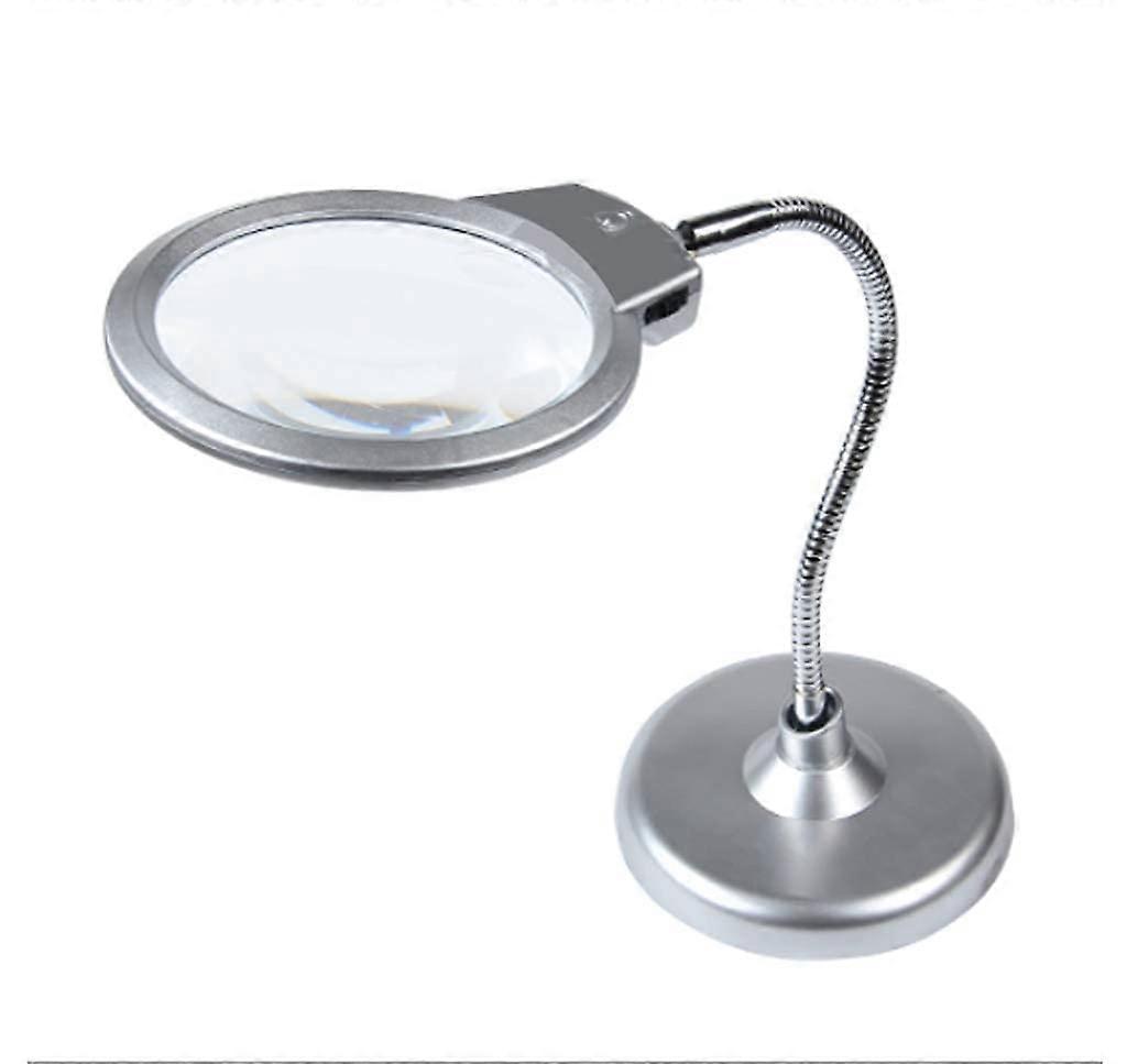 Magnifier For The Elderly Reading Desktop with LED Light, 10X 20X HD Magnification, Adjustable Lens Size, Lightweight Design