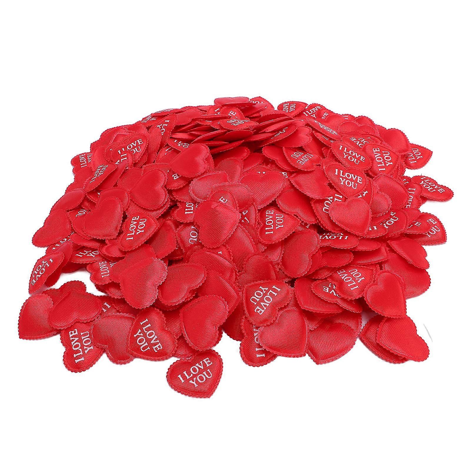 500Pcs Red 3cm Heart Shape Sponge Confetti for Weddings