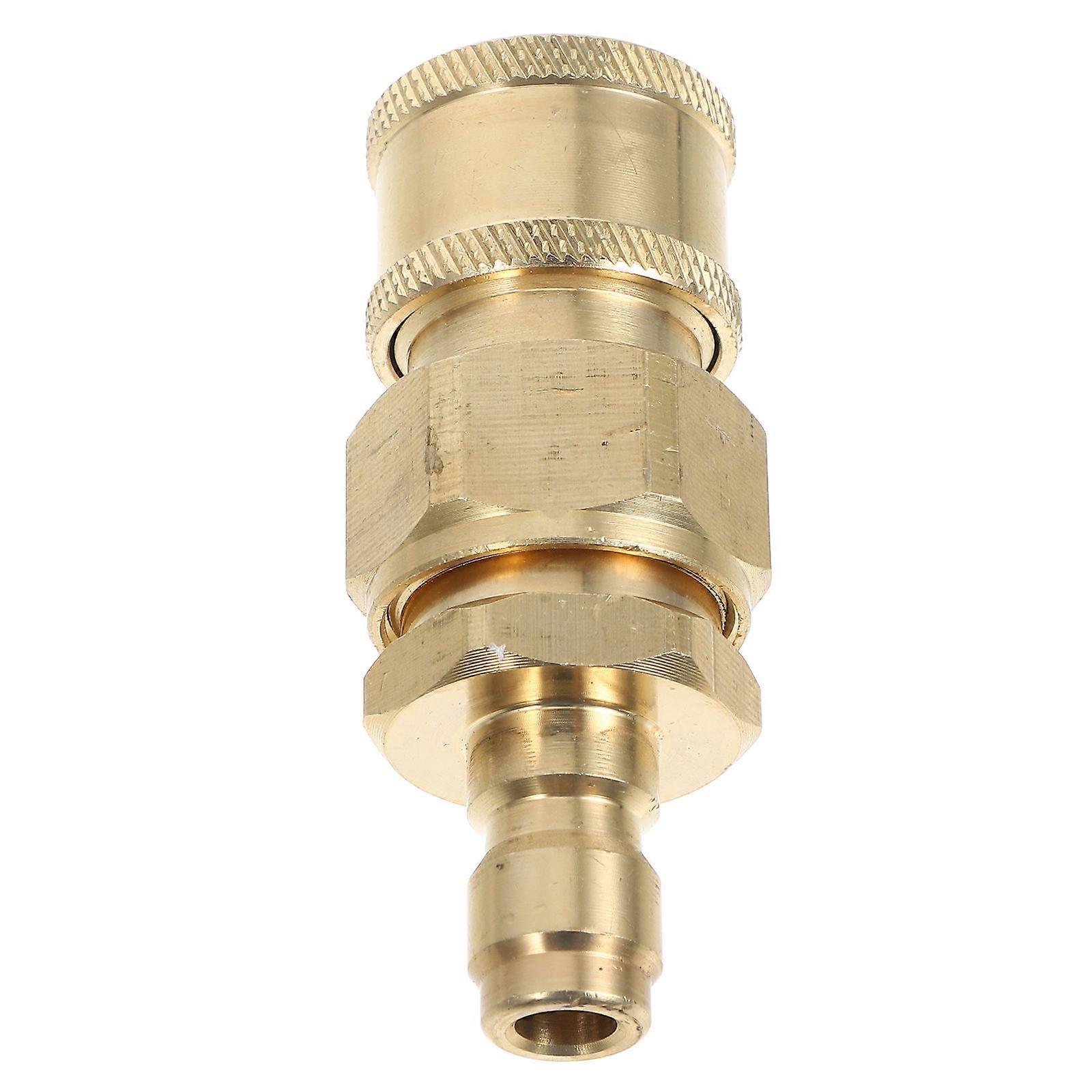 2 Pairs Pressure Washer Quick Connector Brass Adaptors Suitable For Commercial Use Easy Connection And Disconnection