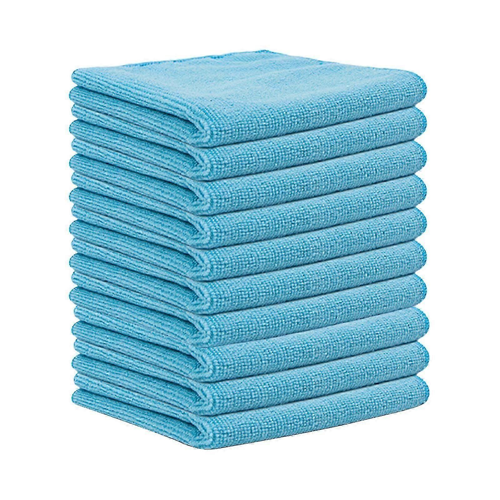 Microfiber Cleaning Cloths Pack of 10, Absorbent Multipurpose Towels Washcloths for Home and Car Use-Good