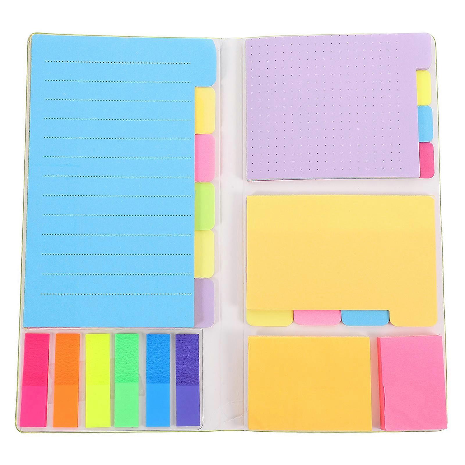 Memo Pads Sticky Memo Stickers for Writing 3Sets Multi Colored Paper