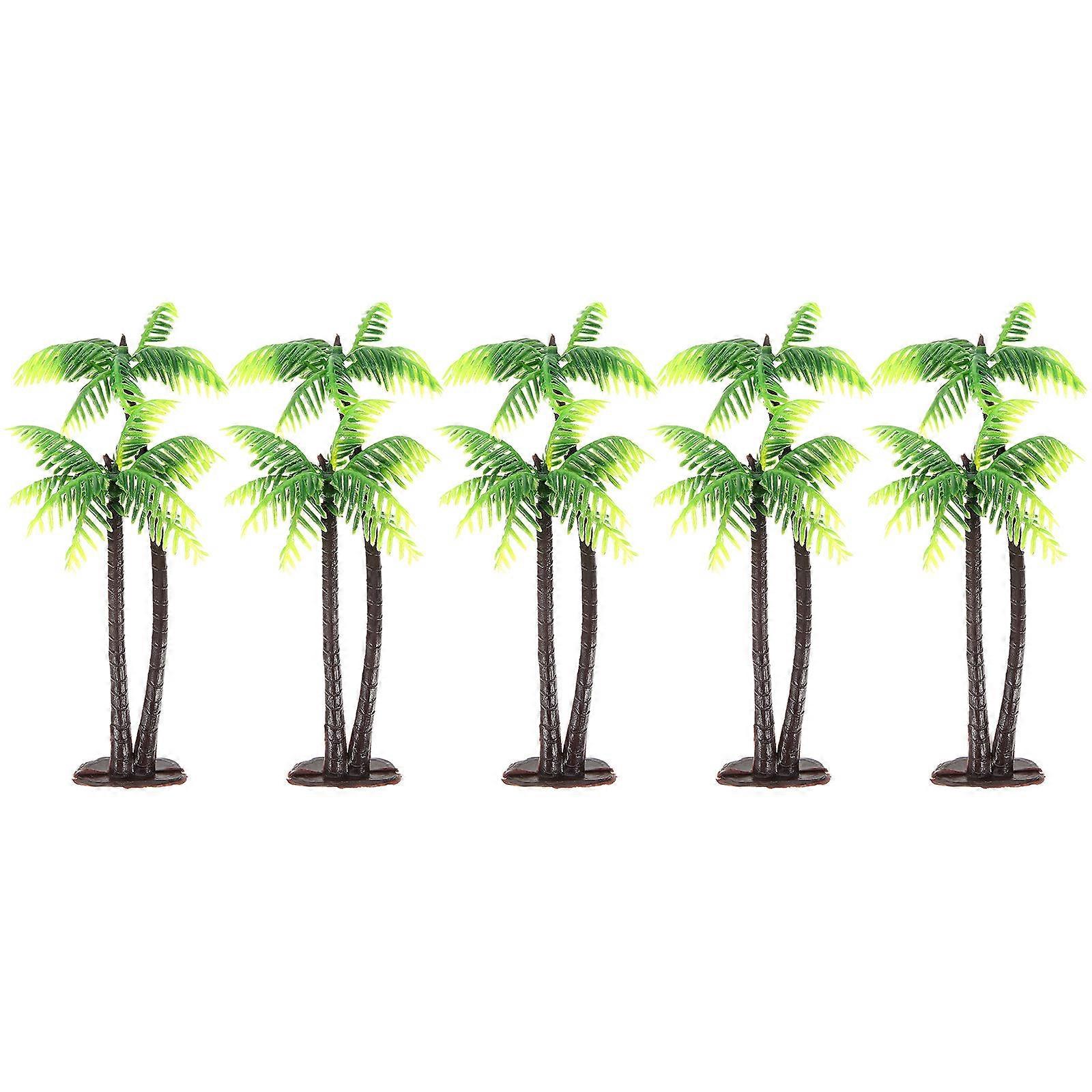 Landscape Scenery Model Trees for Decor 15Pcs Coconut Trees Miniature