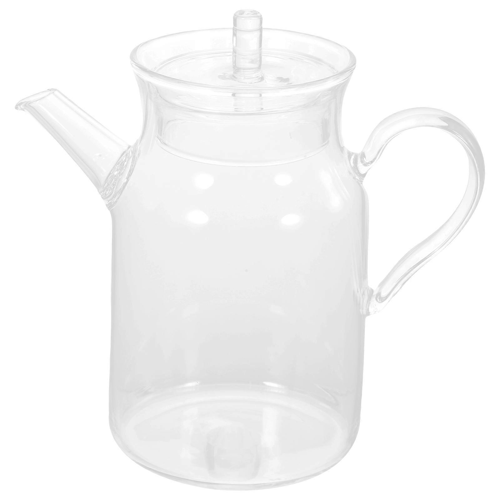 Handheld Glass Tea Kettle for Home Use 5Pcs Portable Transparent Teapots