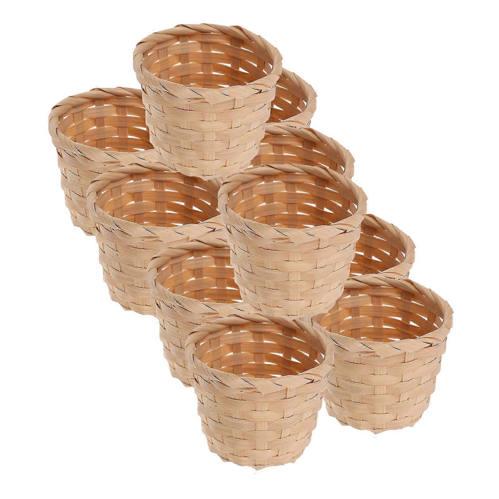 Fruit Storage Basket Wood for Storage Use 100Pcs Woven Baskets