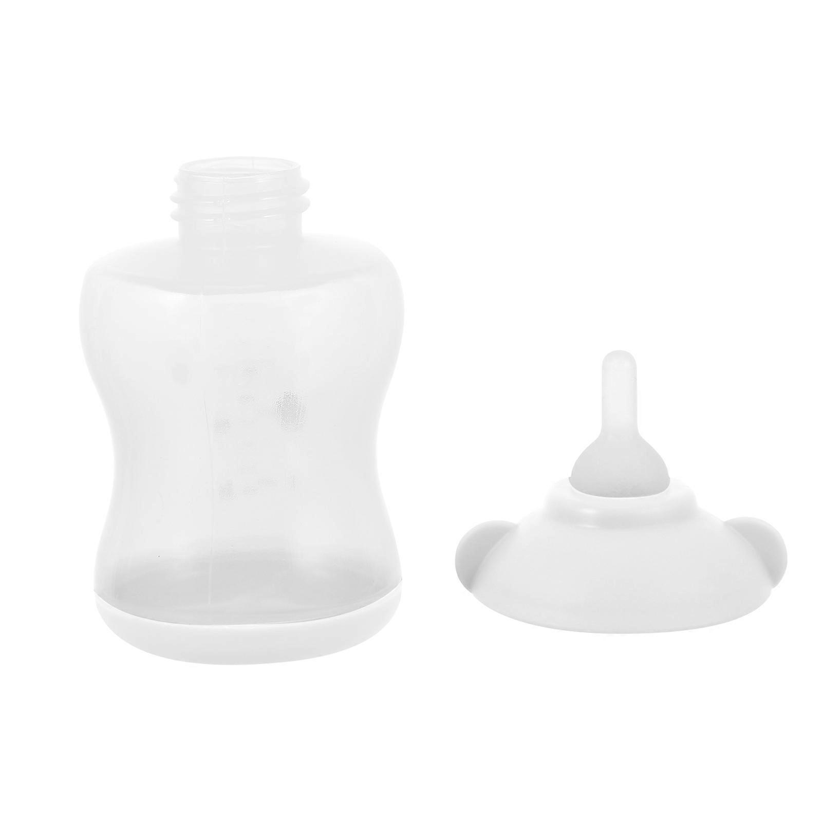 Pet Feeding Bottle White Plastic Gift-Ready Design for Cat Feeding Bottle Usage