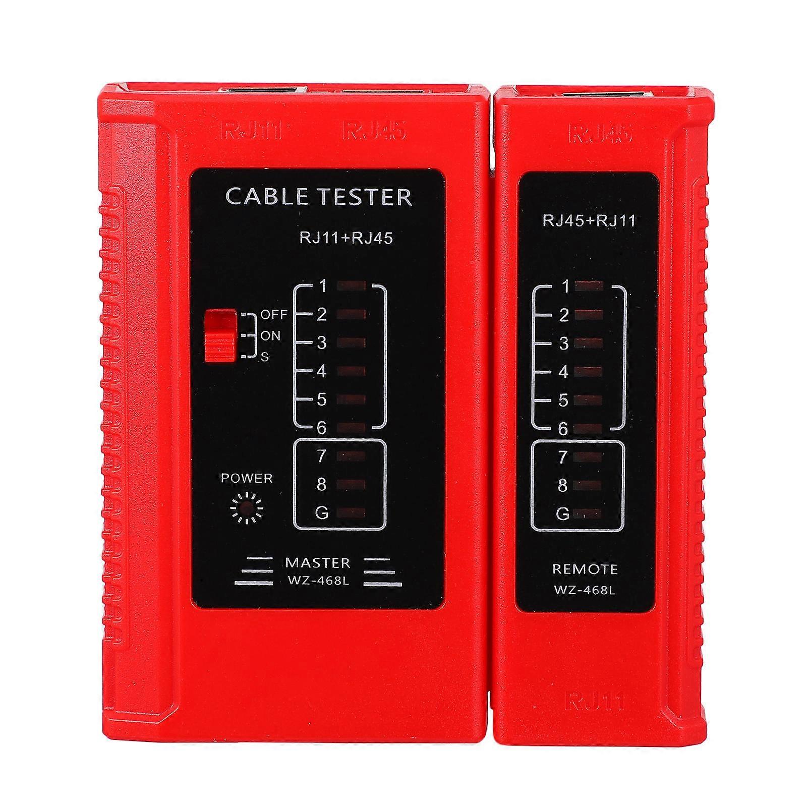Pc Network Wire Tester Cable Tool for Home 2Pcs LED Display