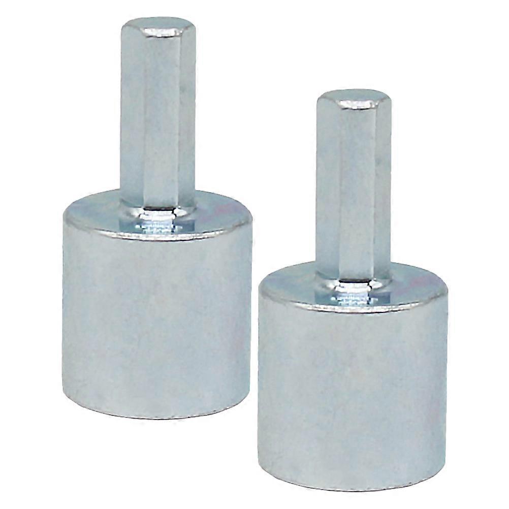 Silver Scissor Jack Socket Adapter for Power Drill Use 6Pcs Kit