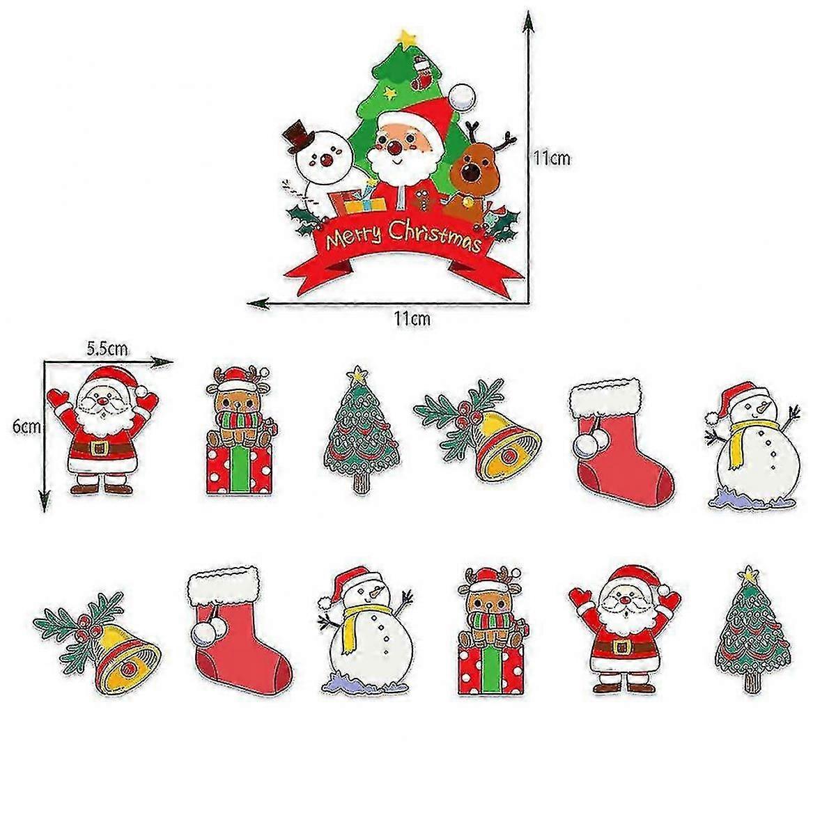 22pcsクリスマスバルーンキットラテックスバルーンバナーケーキトッパー付き