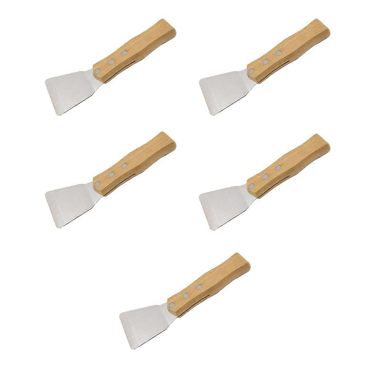 1Pcs Ceiling Spatula with Wooden Handle for Welding Harpoon, Large